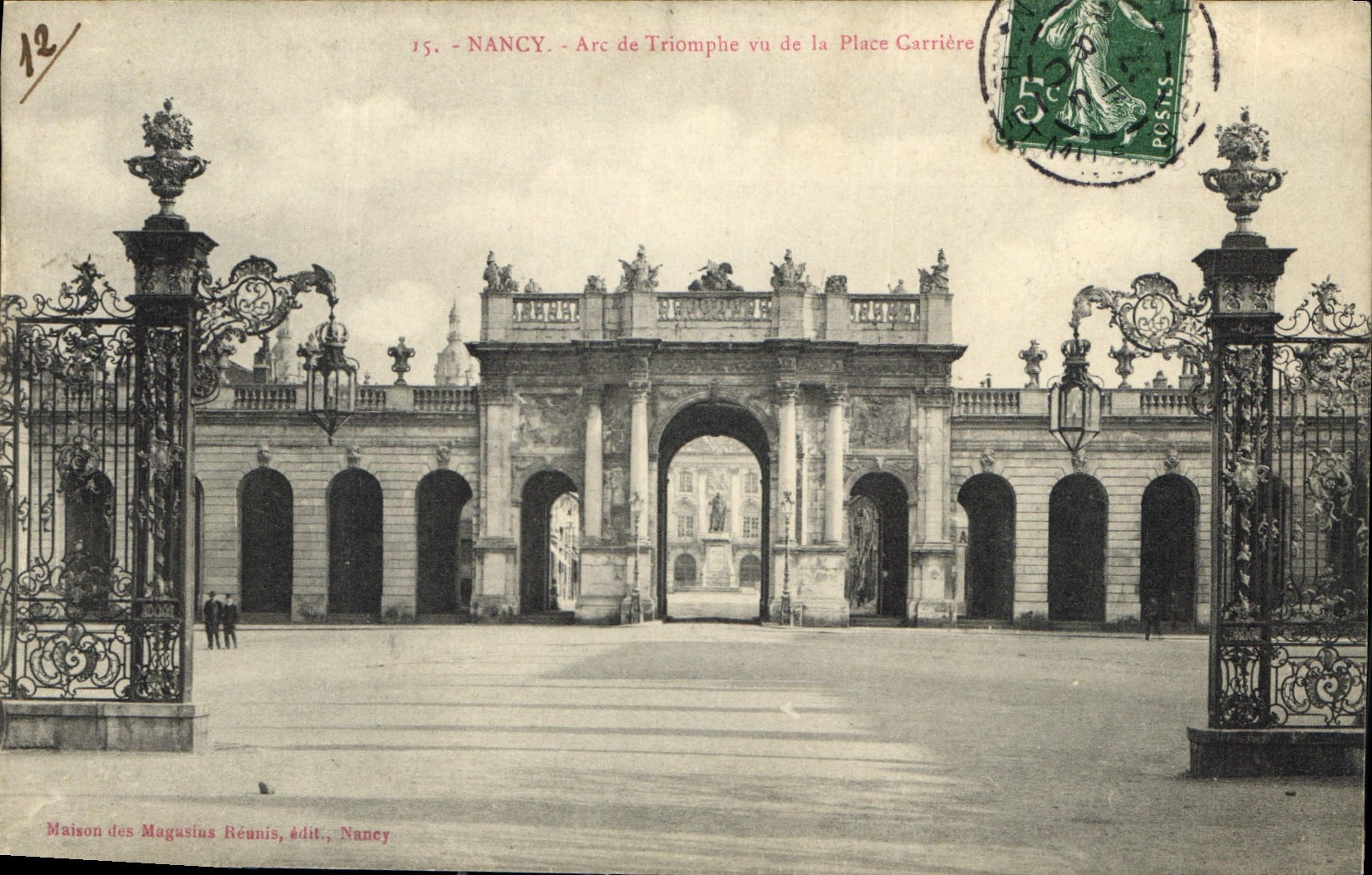 CPA Nancy Arc de Triomphe vu de la Place Carriere 