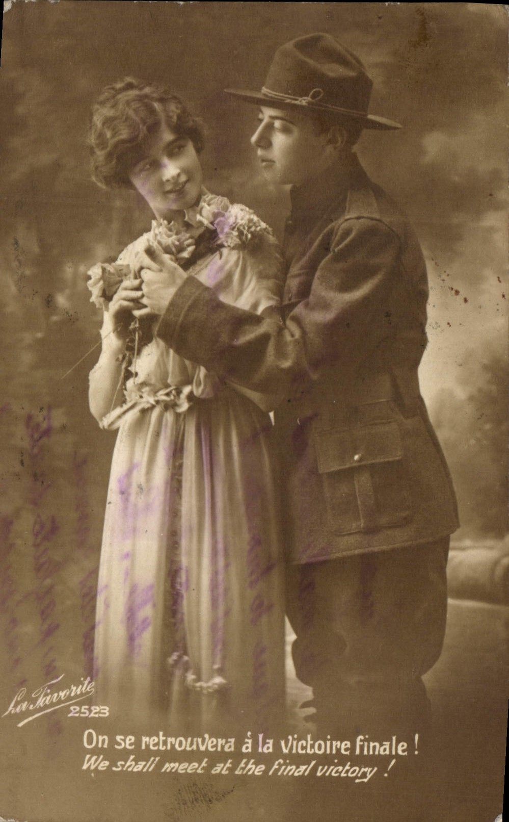 CPA On se retrouvera a la victoire finale Femme Militaria