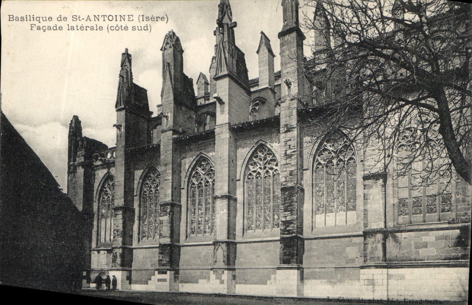 CPA Basilique de St Antoine Isere Facade Laterale Cote Sud