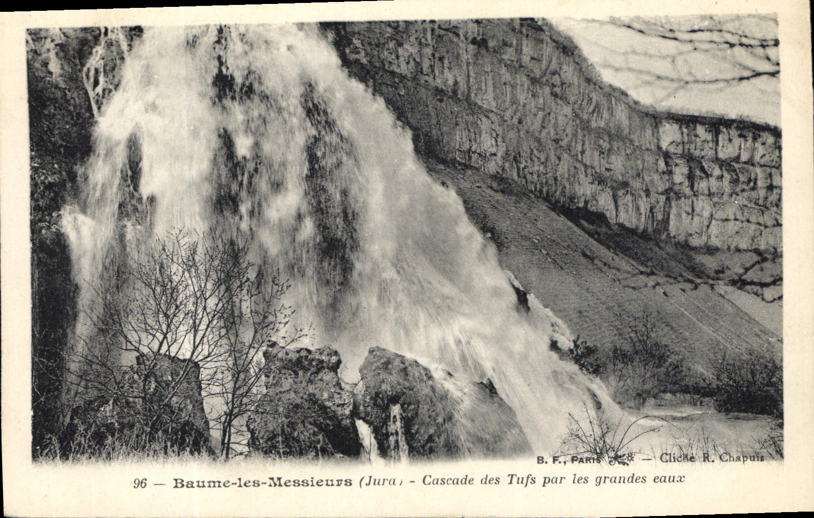 CPA Baume les Messieurs Jura Cascade des Tufs par les Grandes eaux