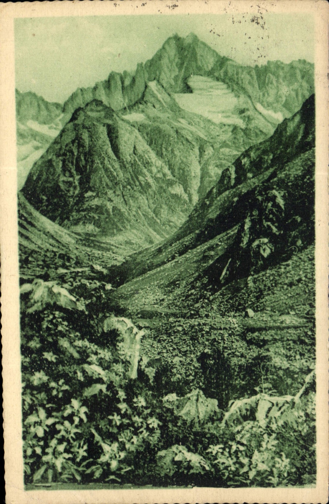 CPA Dauphine Les Ecrins vus de la Vallee du Veneon 