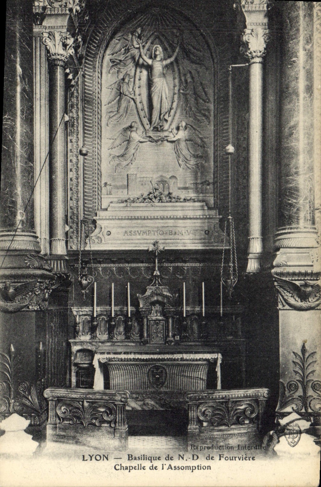 CPA Lyon Basilique de Notre Dame de Fourviere Chapelle de l'Assomption