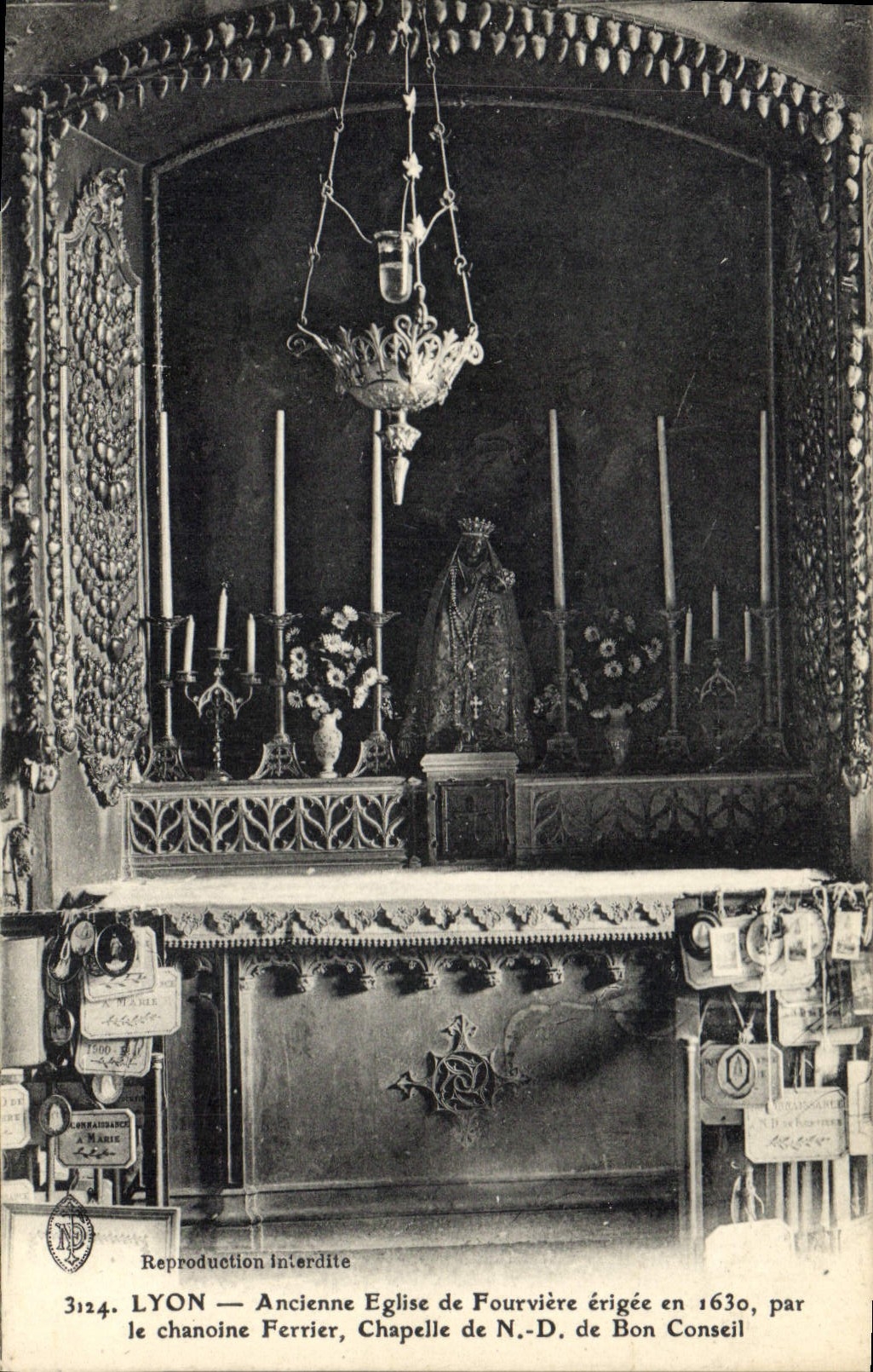 CPA Lyon Ancienne Eglise de Fourviere erigee en 1630 