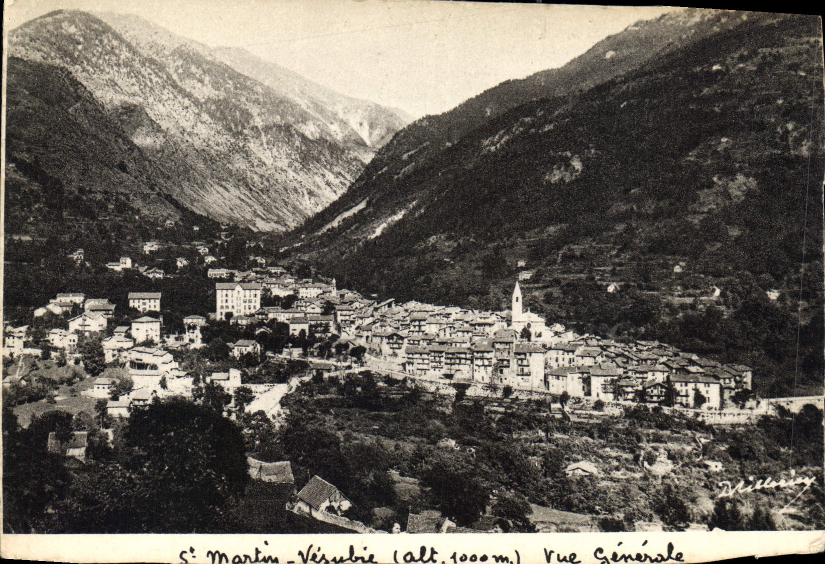 CPA St Martin Vesubie Vue generale 