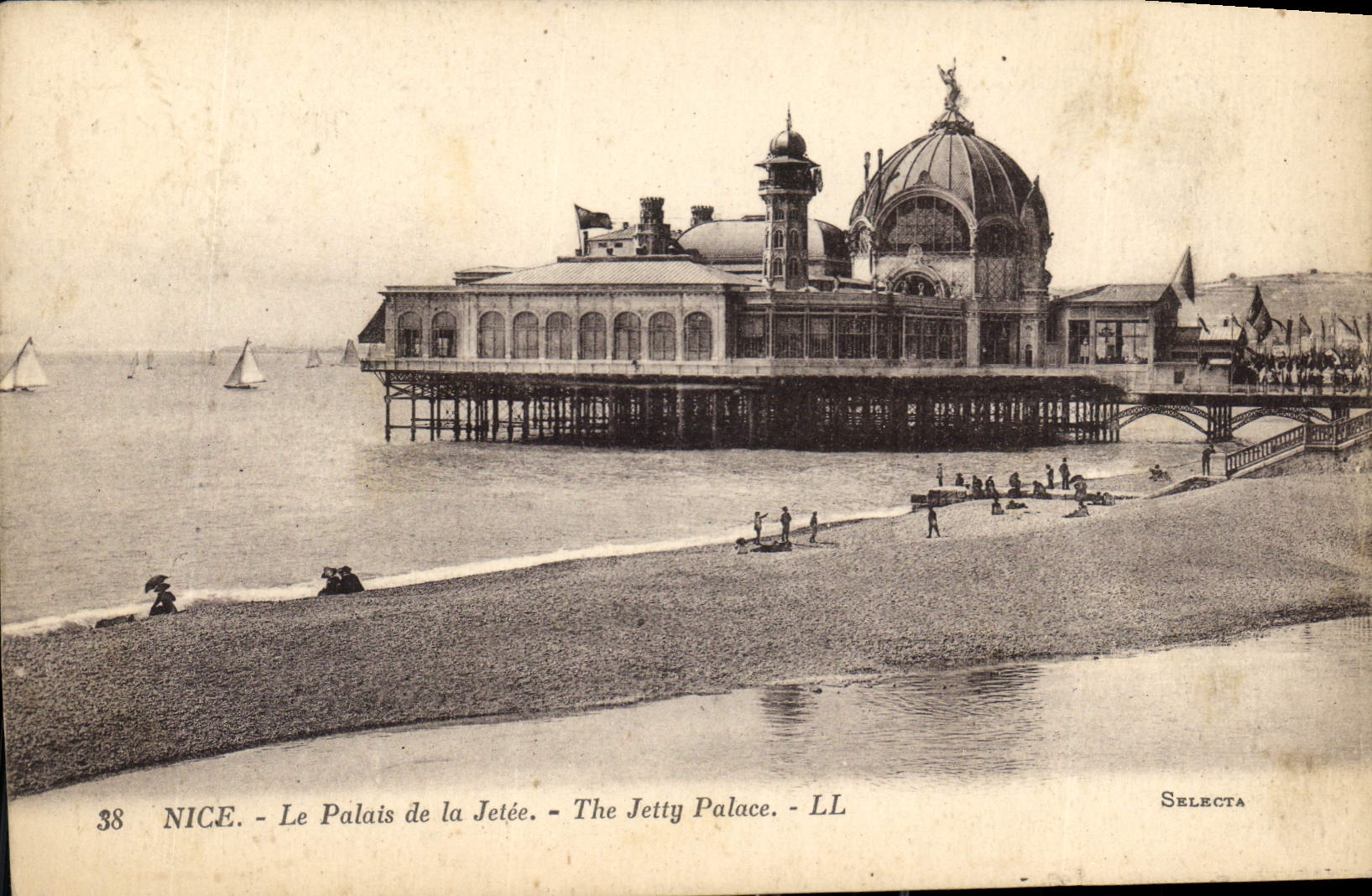 CPA Nice Le Palais de la Jetee 