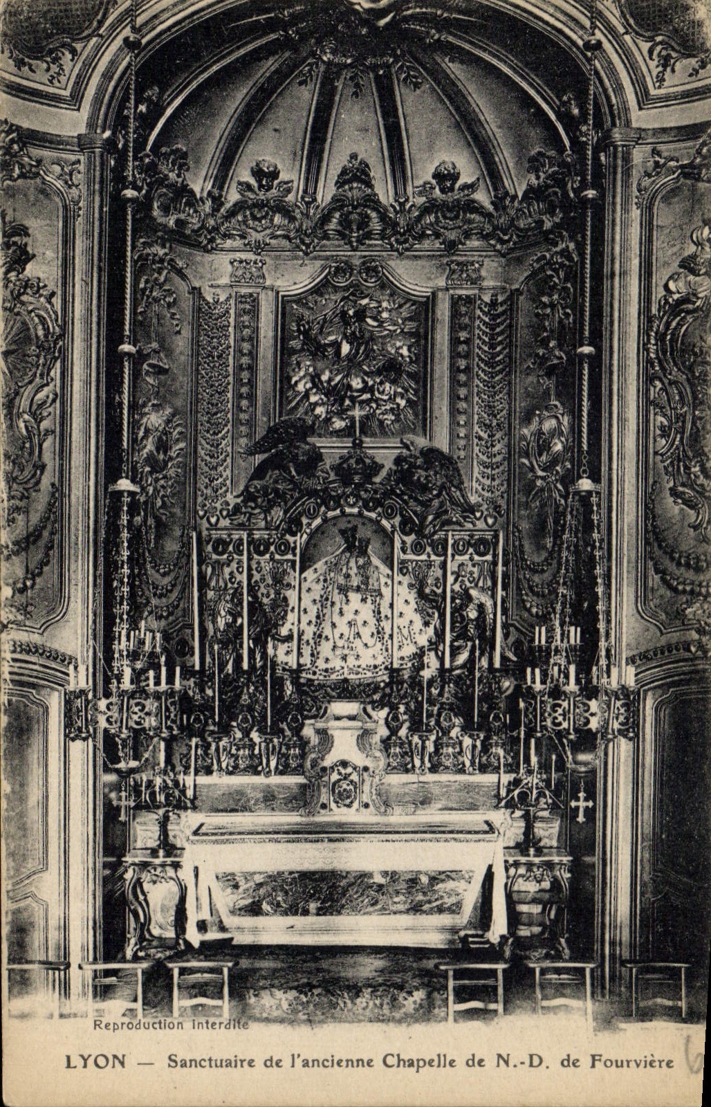 CPA Lyon Sanctuaire de l'ancienne Chapelle de ND de Fourviere