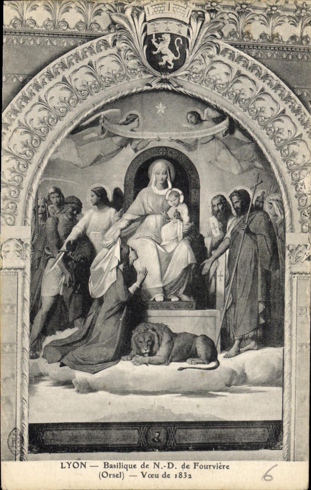 CPA Lyon Basilique de ND de Fourviere Lion