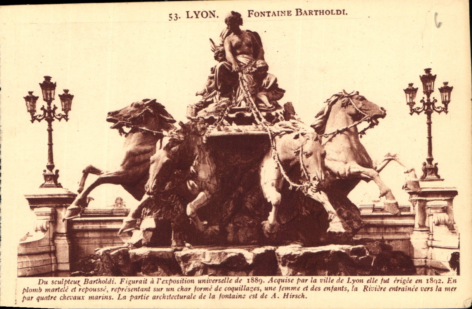 CPA Lyon Fontaine Bartholdi 