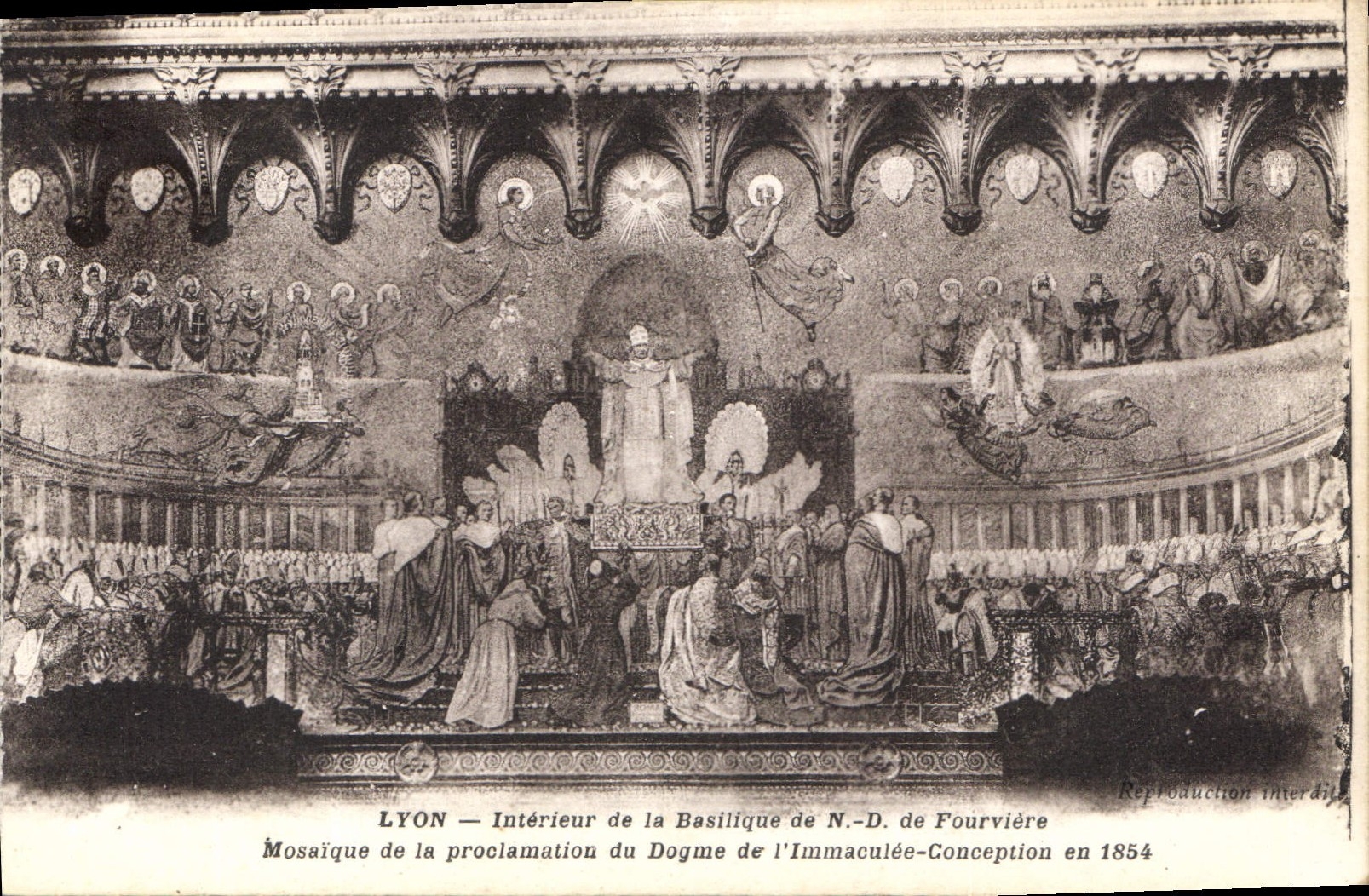 CPA Lyon Interieur de la Basilique de ND de Fourviere
