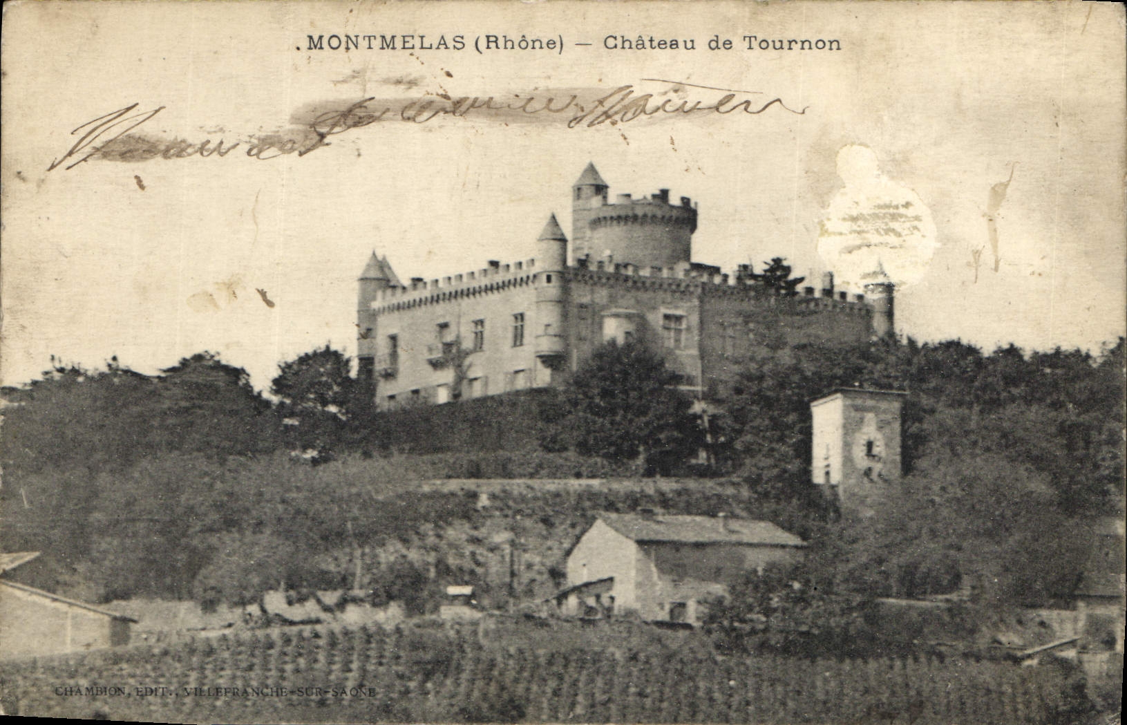 CPA Montmelas Rhone Chateau de Tournon 