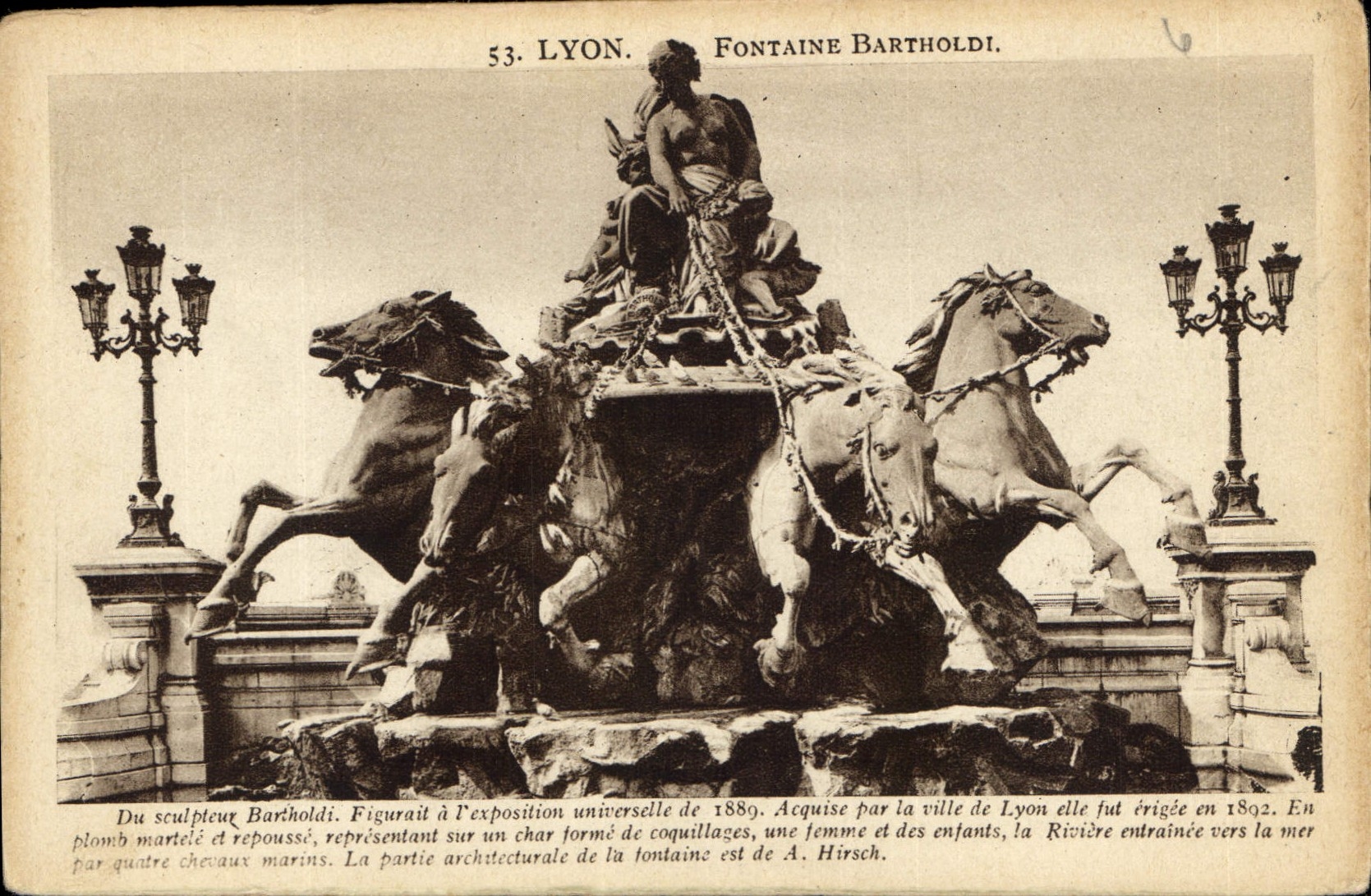CPA Lyon Fontaine Bartholdi 