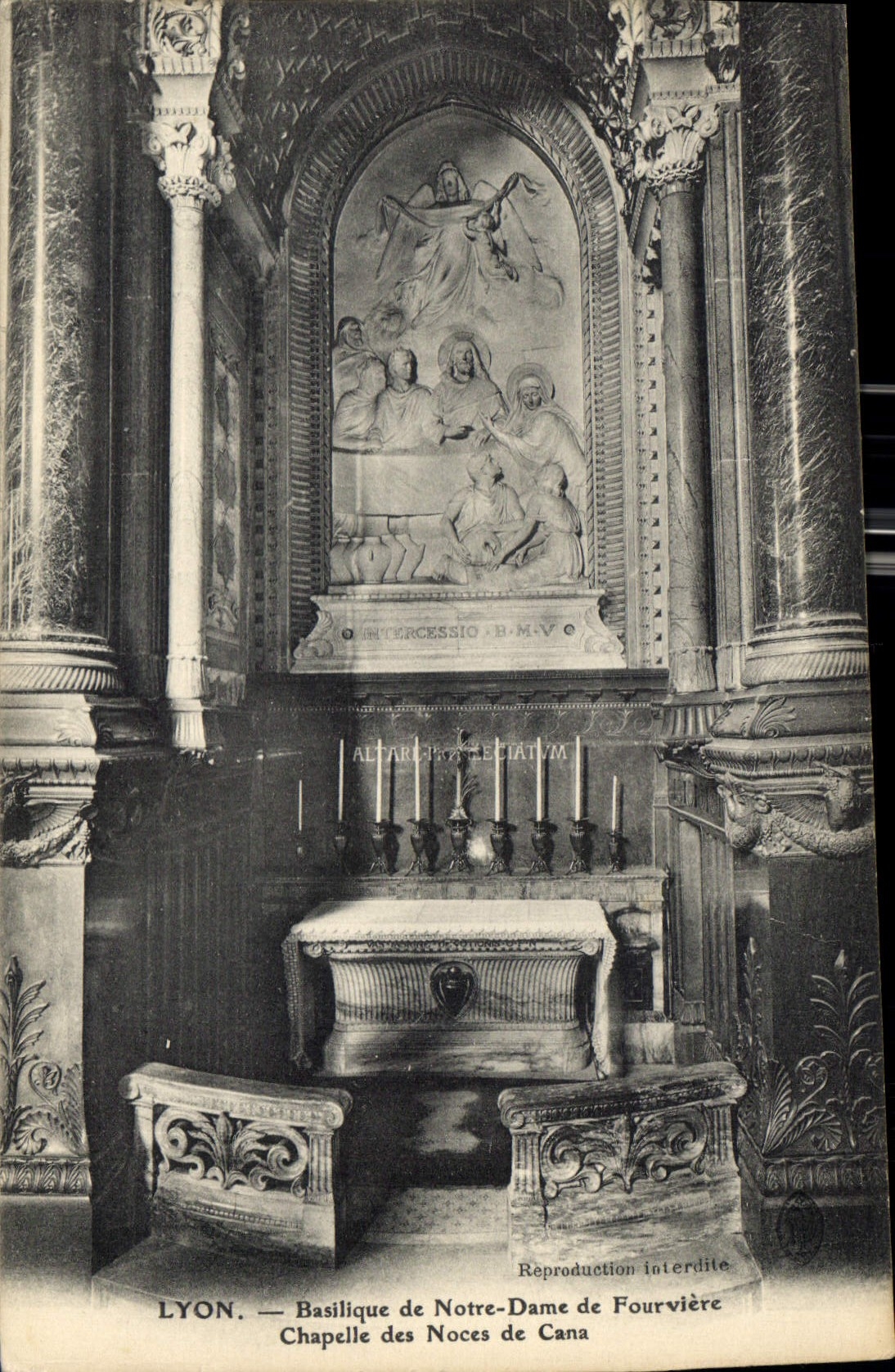 CPA Lyon Basilique de Notre Dame de Fourviere Chapelle des Noces de Cana