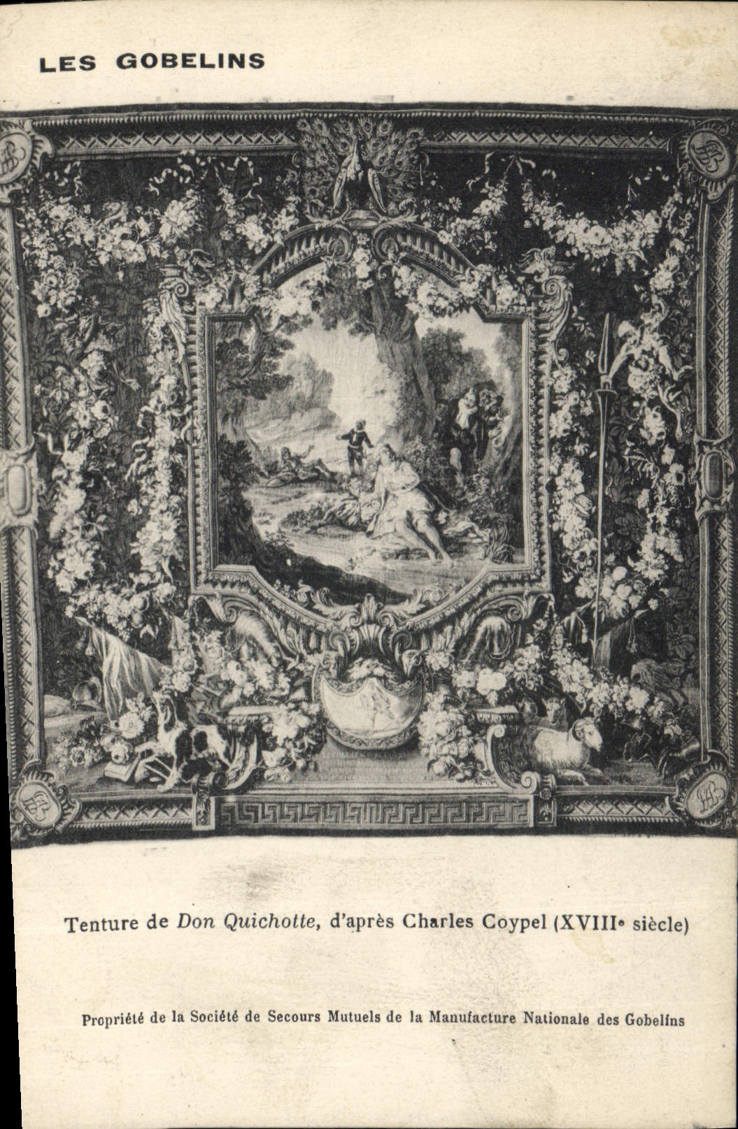 CPA Les Gobelins Tenture de Don Quichotte d'apres Charles Coypel 