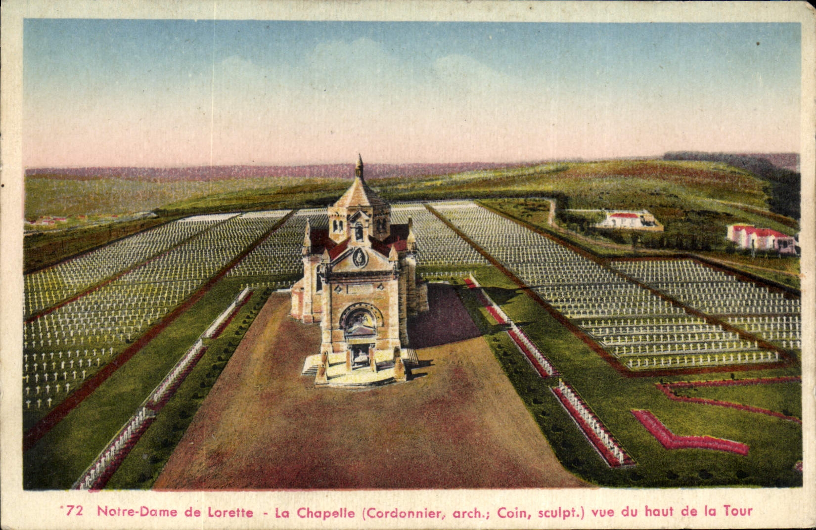 CPA Notre Dame de Lorette La Chapelle vue du haut de la Tour 