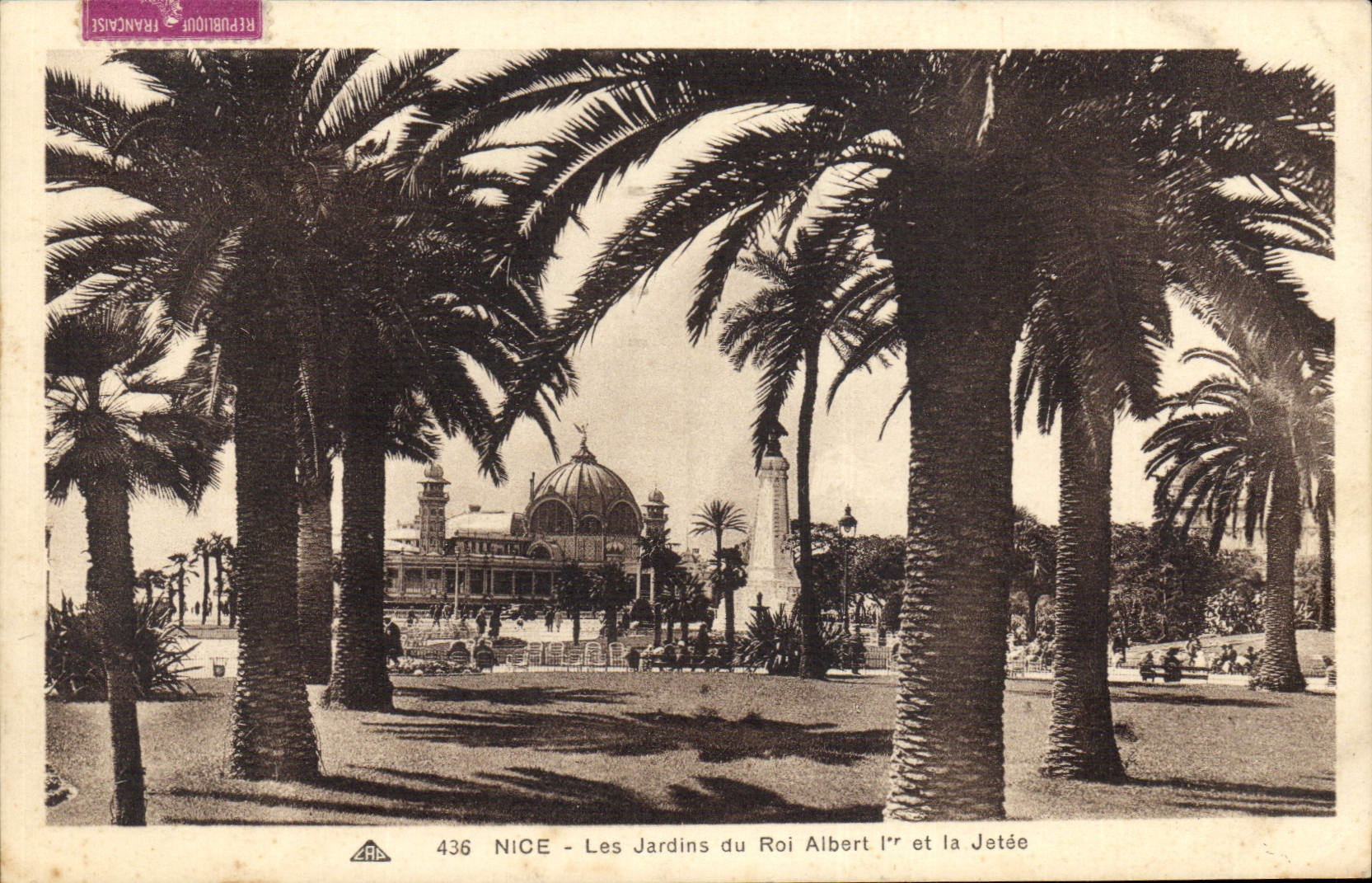 CPA Nice Les Jardins du Roi Albert et la Jetee