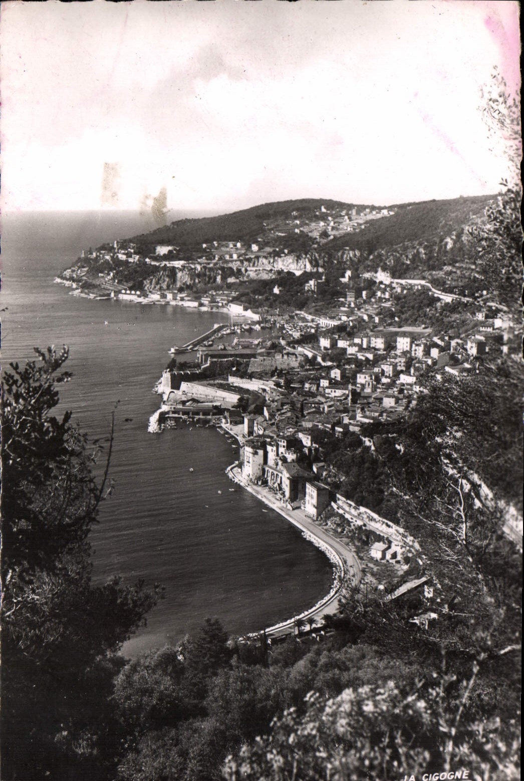 CPA Villefranche sur Mer vue generale vers le Cap de Nice 