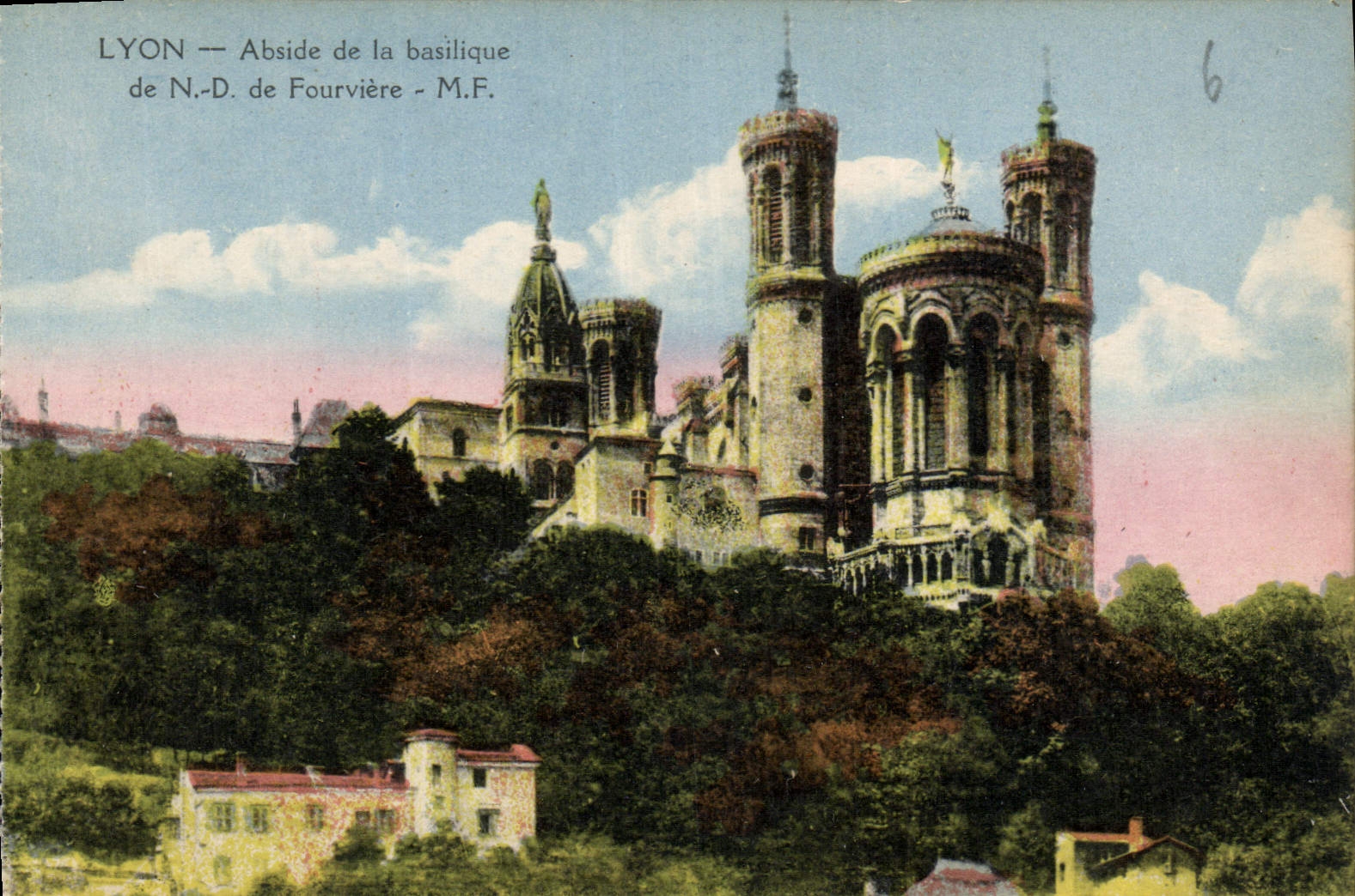 CPA Lyon Abside de la Basilique de ND de Fourviere