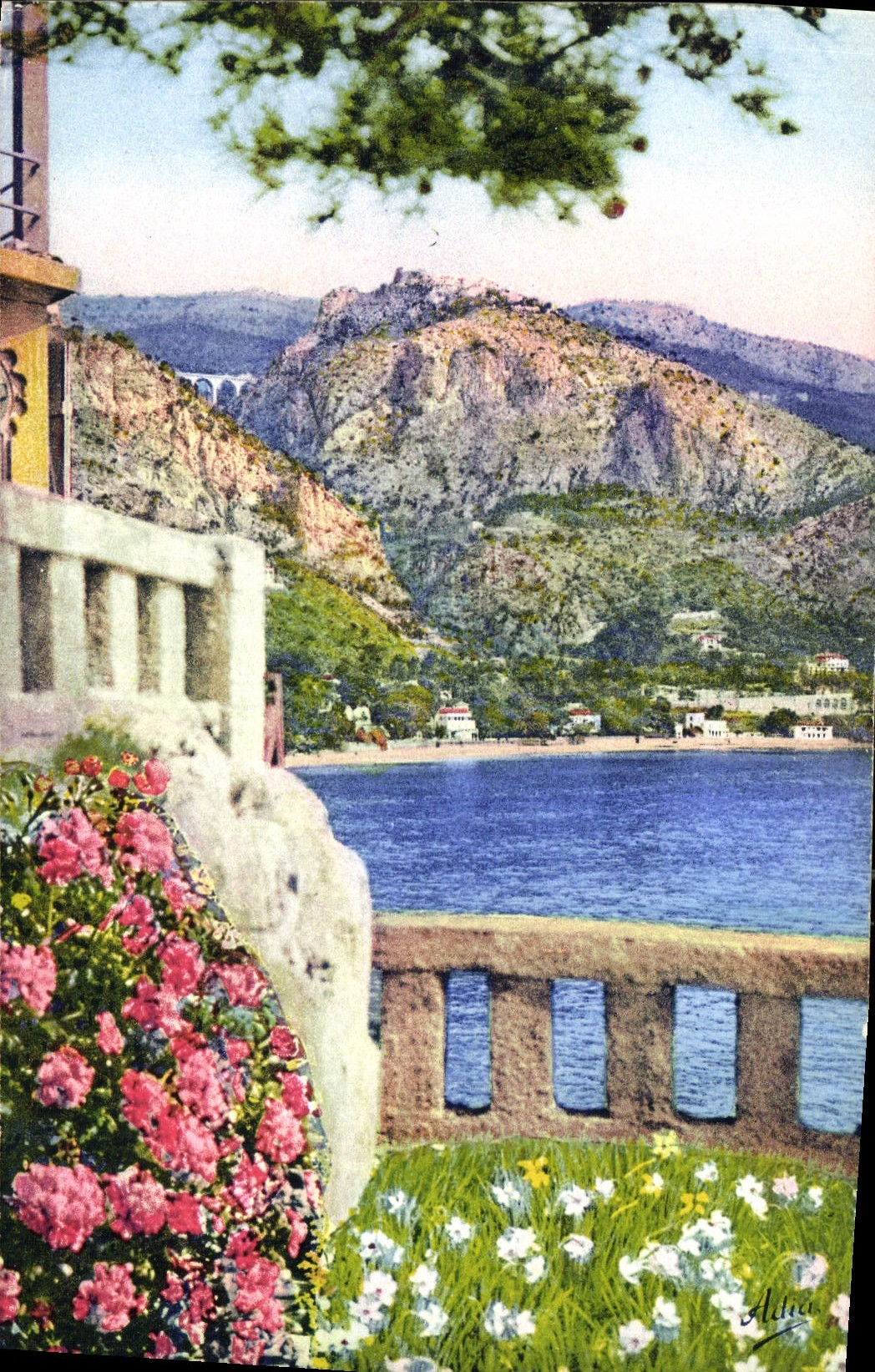 CPA Eze Vue sur la Baie et le Village 