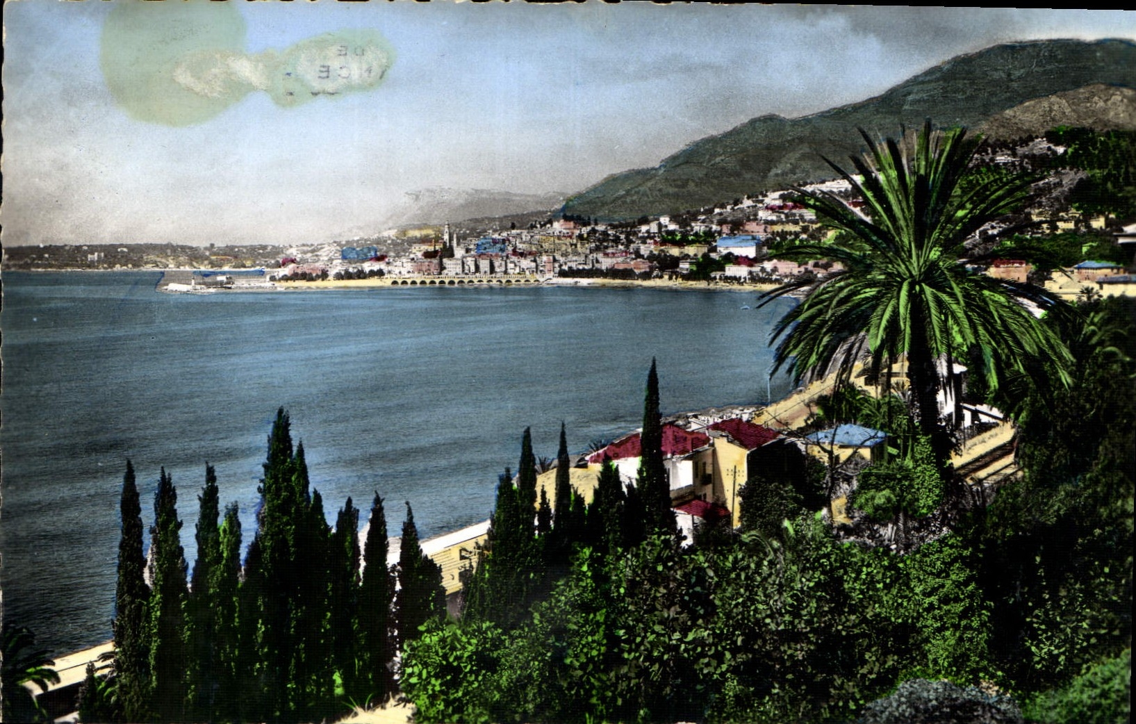 CPA Menton Vue generale 