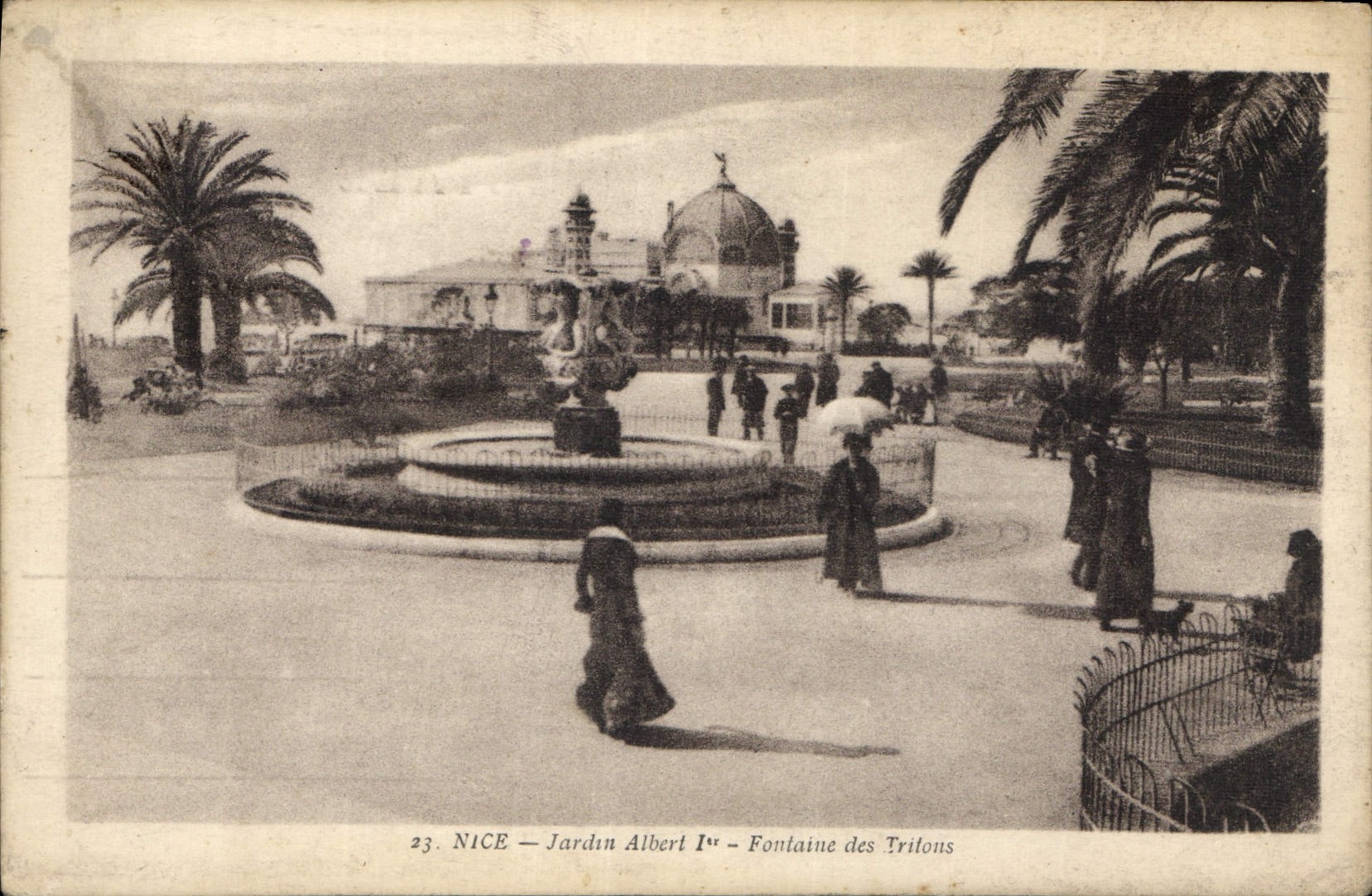 CPA Nice Jardin Albert Fontaine des Tritons