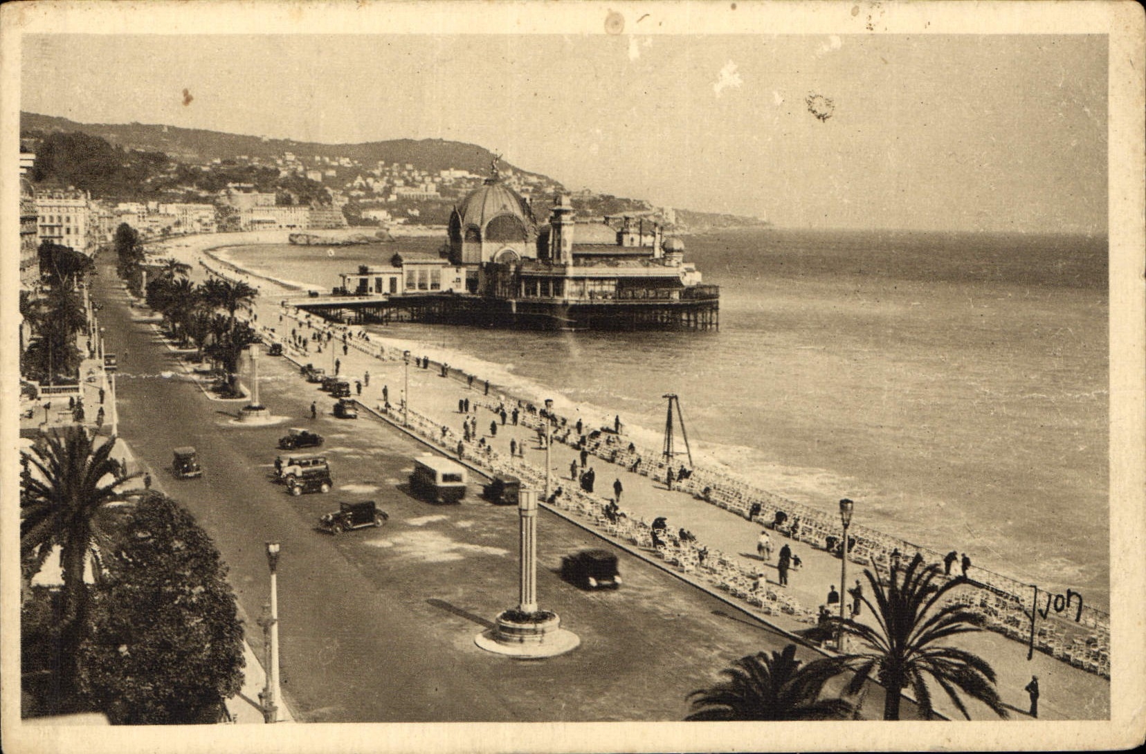 CPA Nice Alpes Maritimes Promenade des Anglais et Casino de la Jetee
