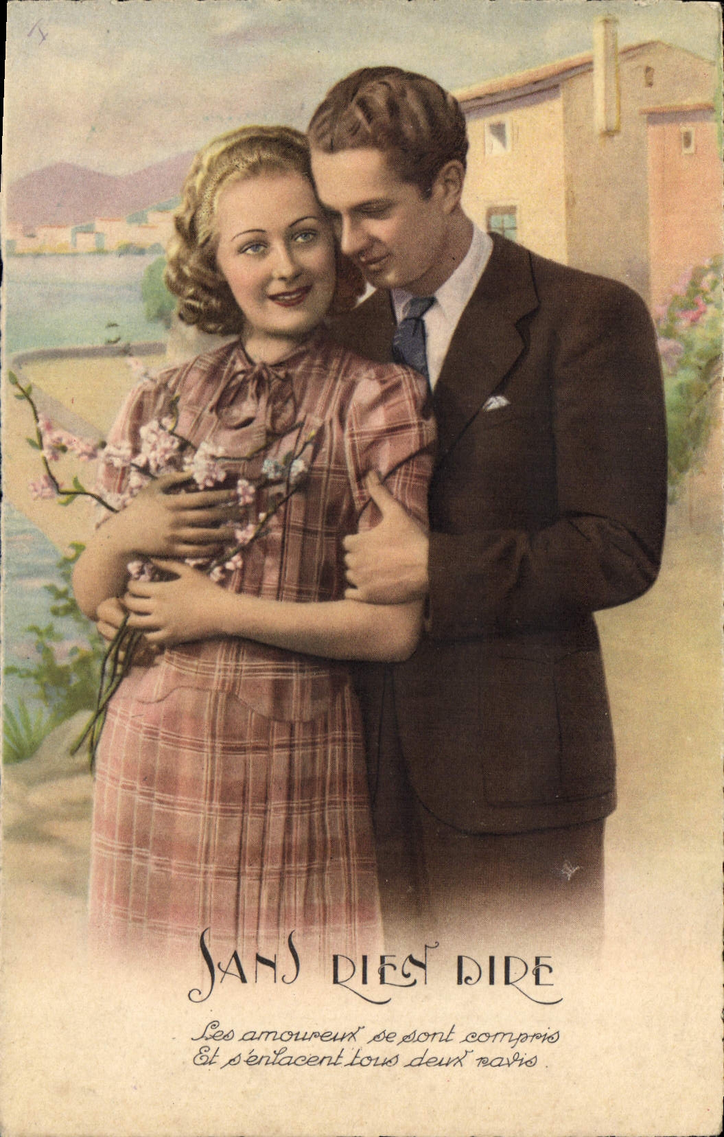 CPA Sans dien dire Femme