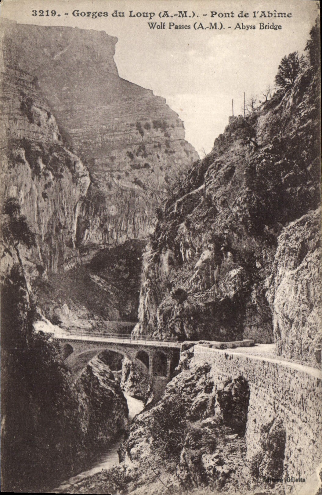 CPA Gorges du Loup AM Pont de l'Abime 