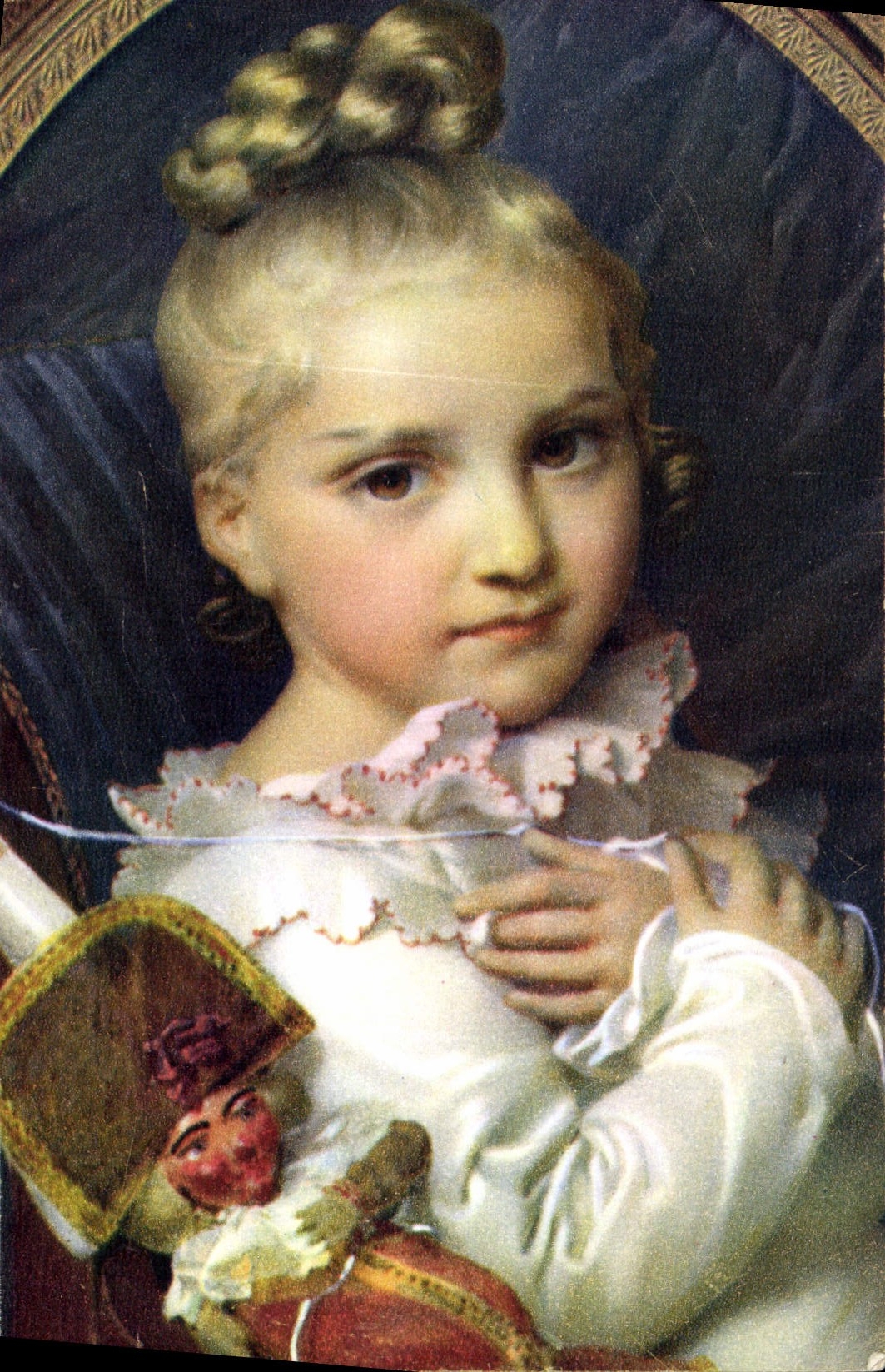 CPA Hess Filette au polichinelle Musee du Louvre