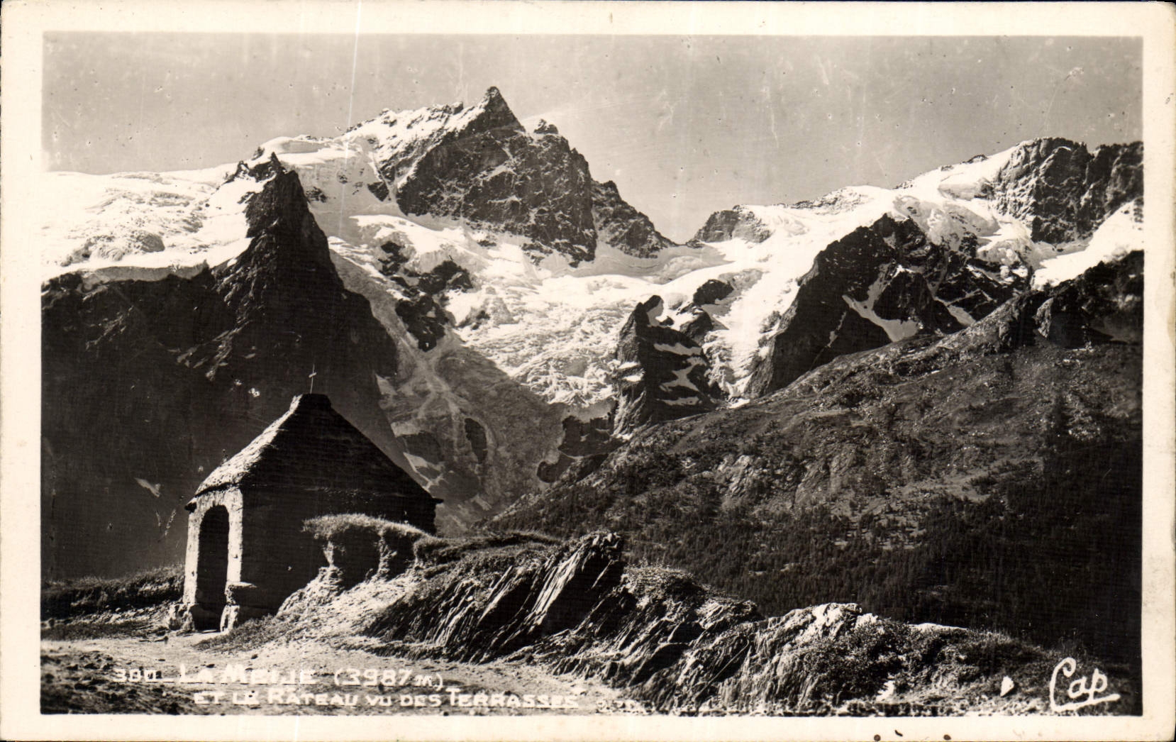 CPA La Meije et le Rateau vu des Terrasses