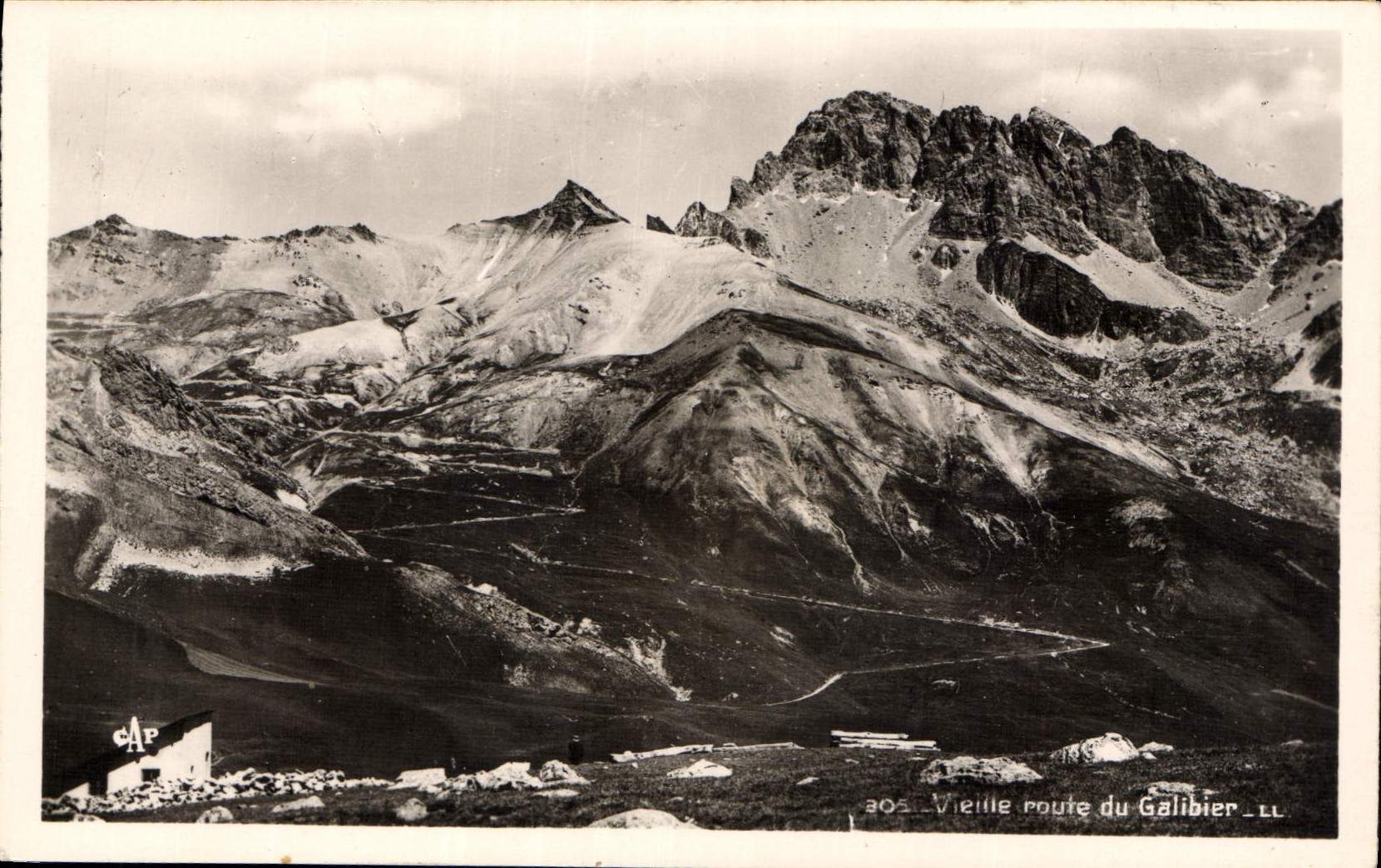 CPA Vieille route du Galibier 
