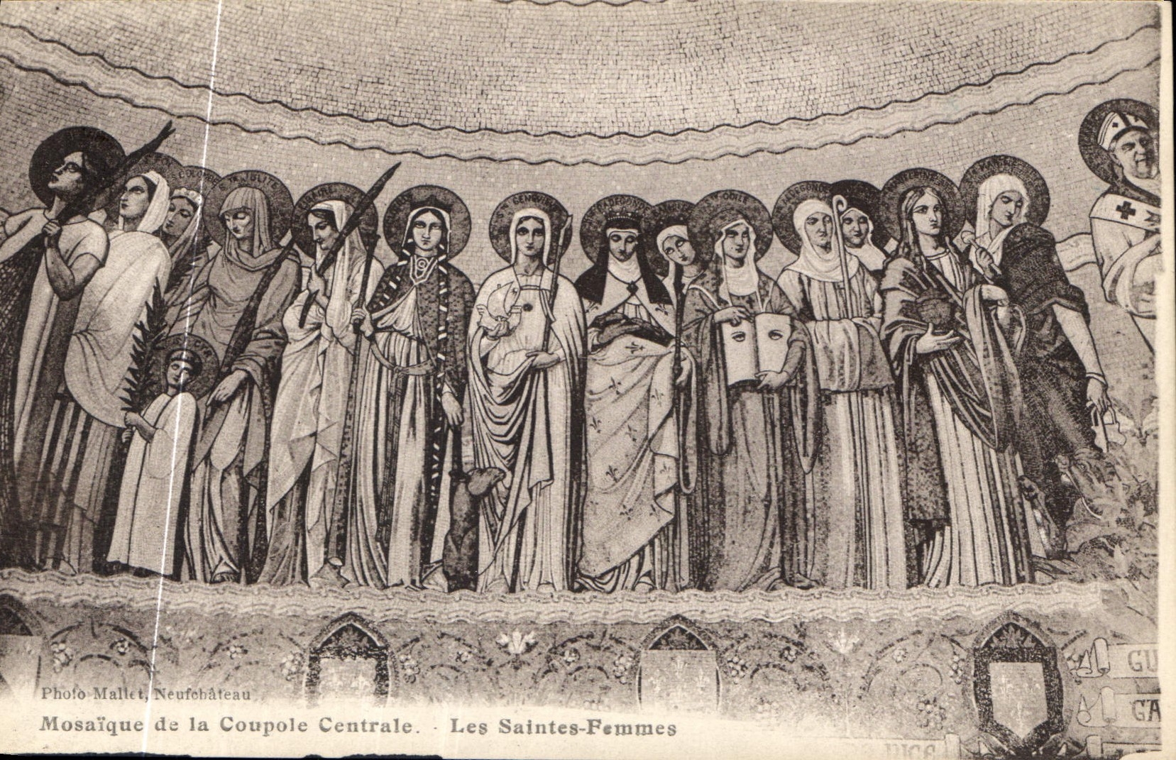 CPA Mosaique de la Coupole Centrale Les Saintes Femmes