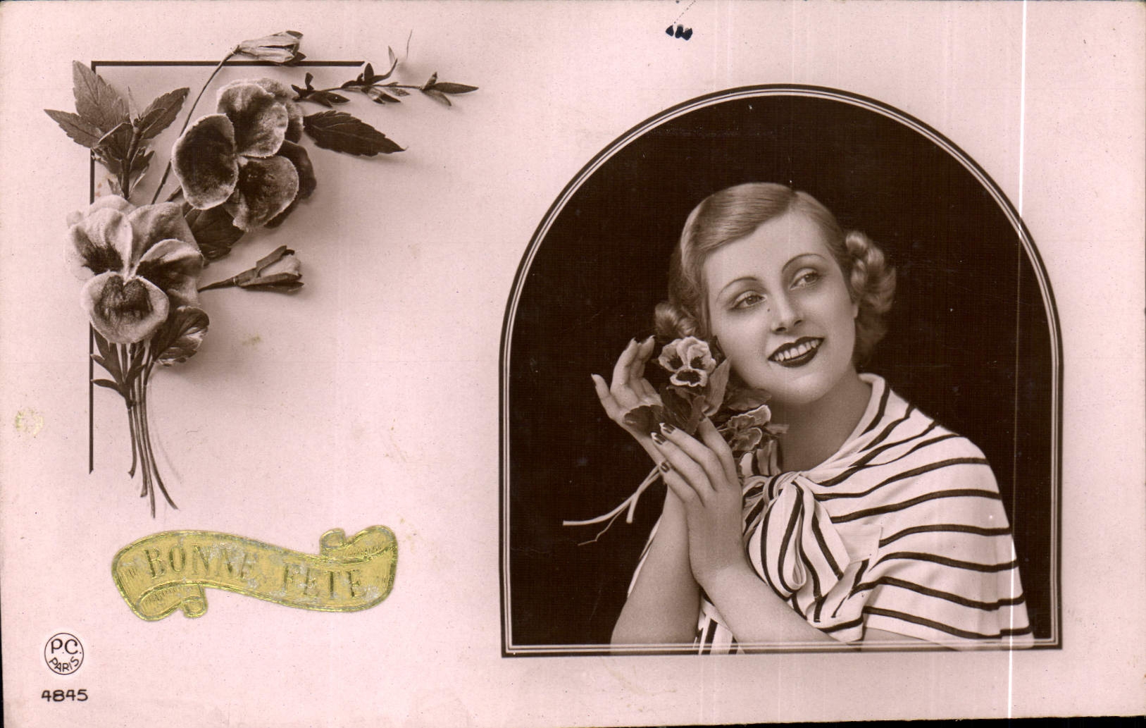 CPA Bonne Fete Fleurs