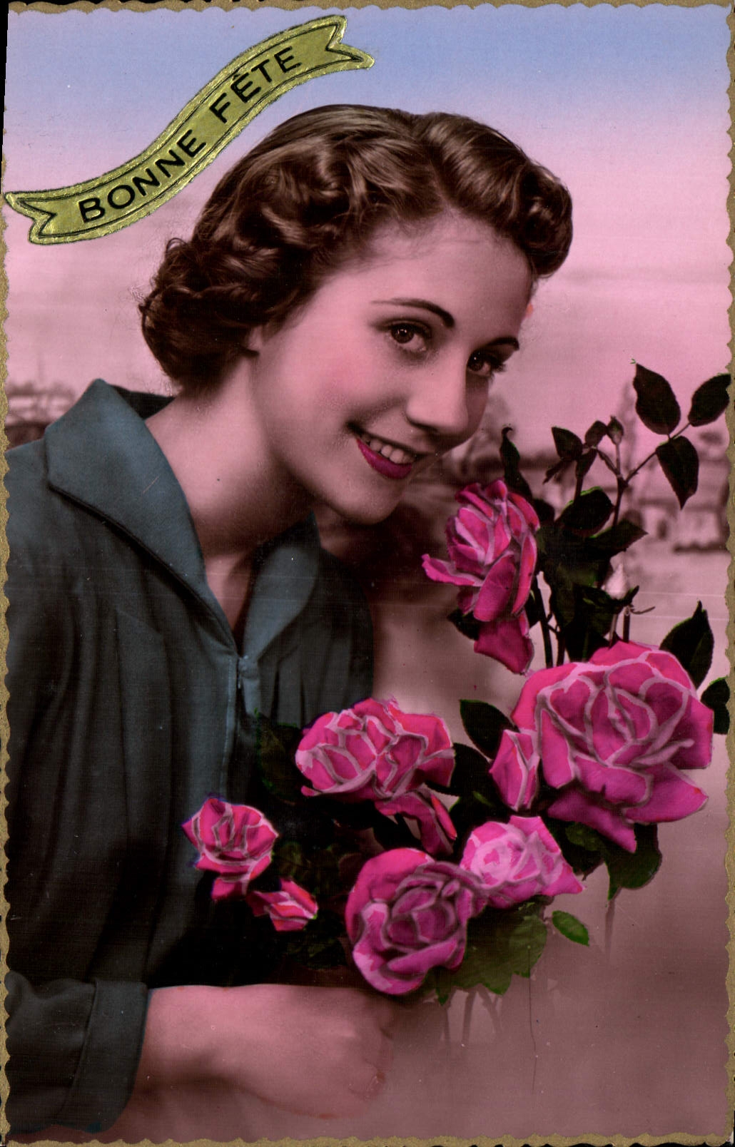 CPA Bonne Fete Femme