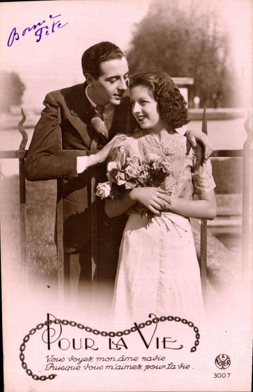 CPA Pour La Vie Femme