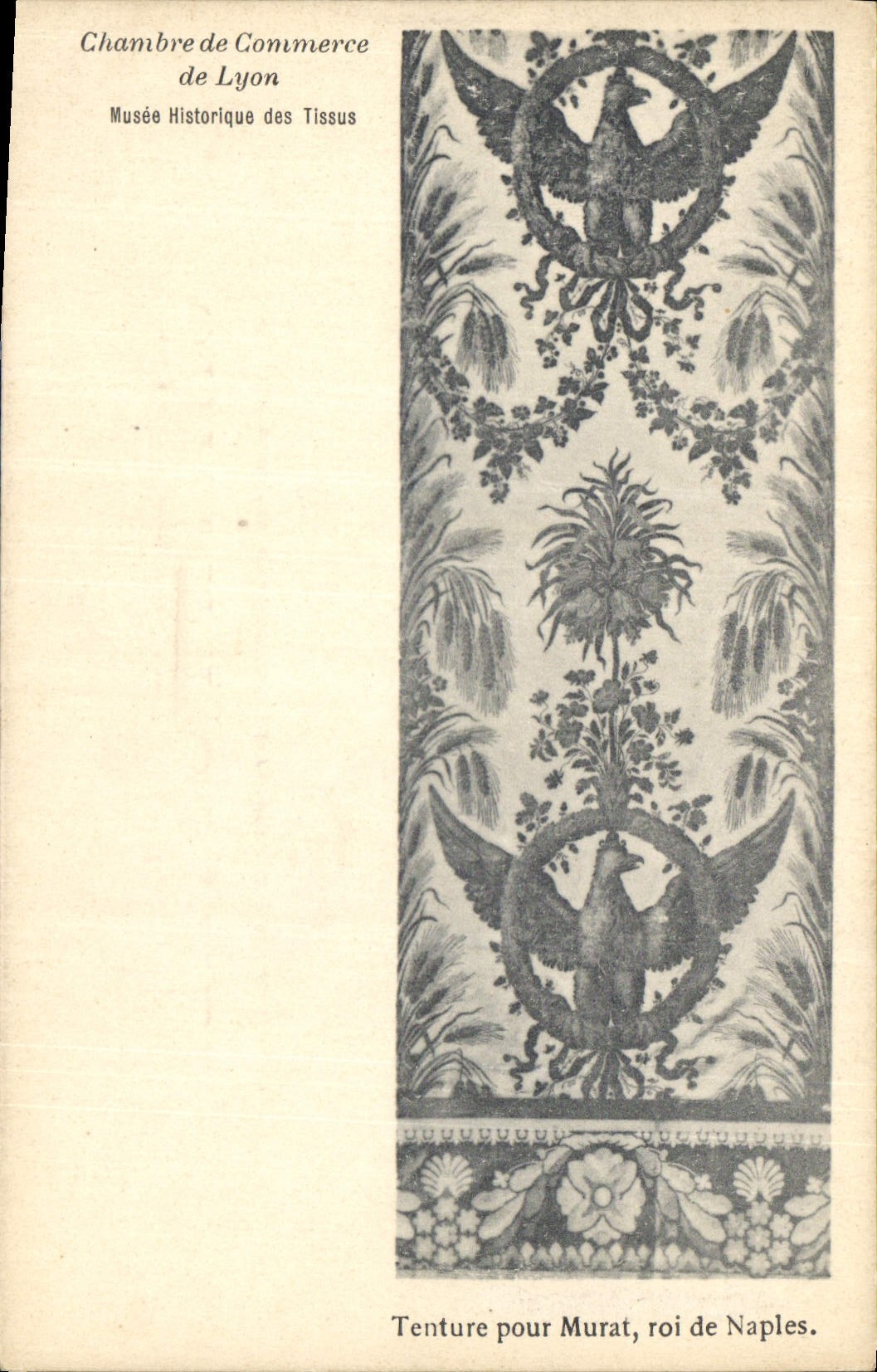 CPA Chambre de Commerce de Lyon Musee Historique des Tissus Tenture pour Murat Aigle