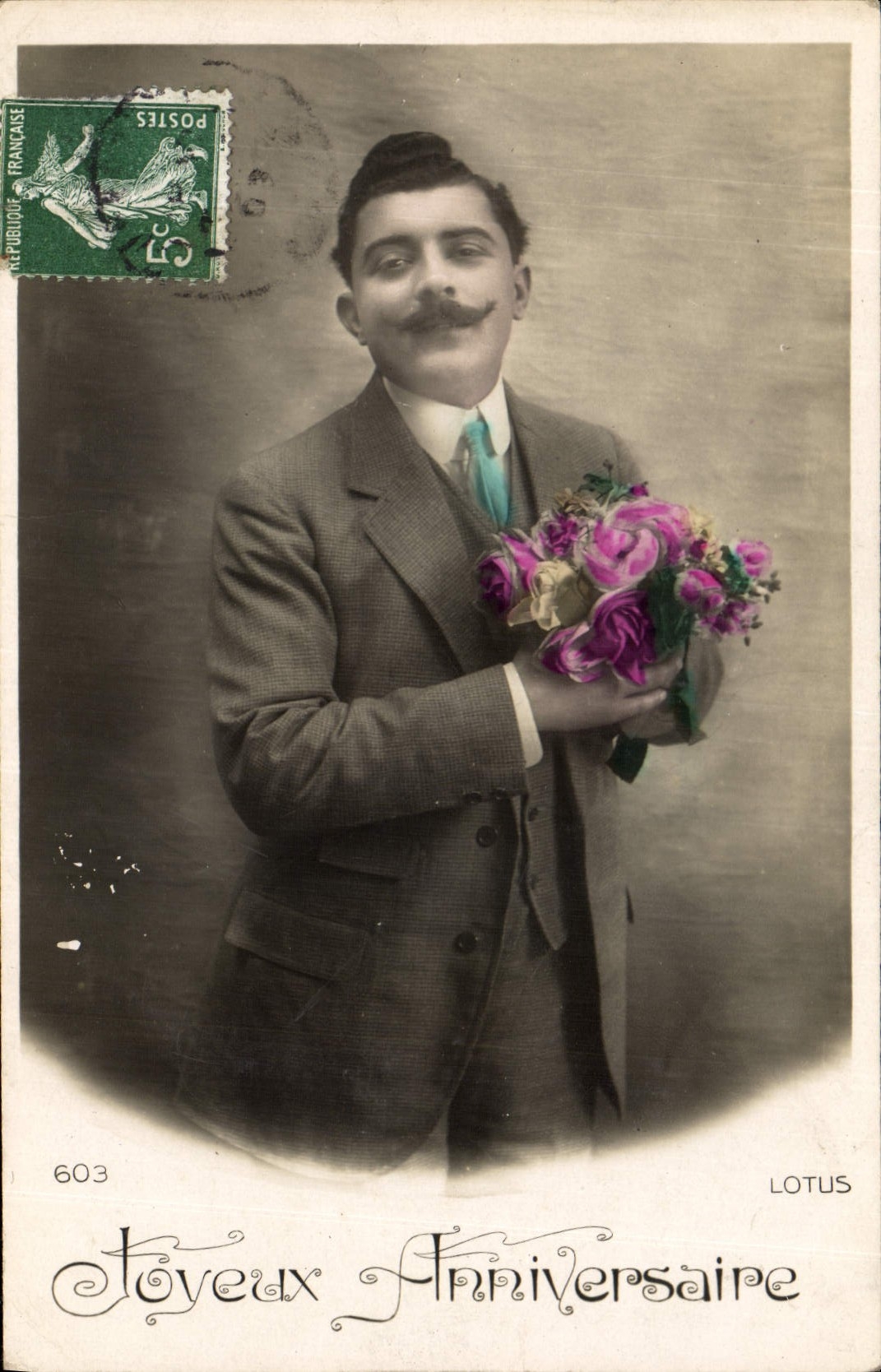 CPA Joyeux Anniversaire Homme