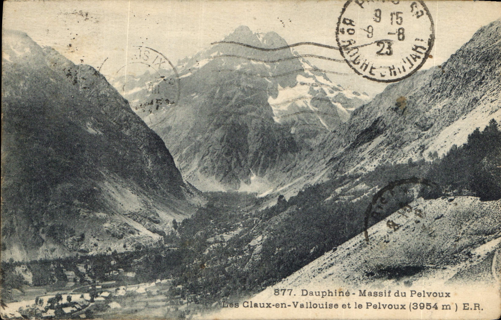 CPA Dauphine Massif du Pelvoux Les Claux en Vallouise et le Pelvoux 