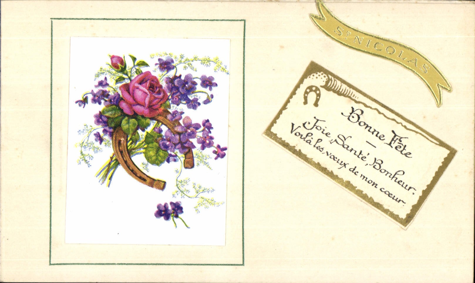 CPA Bonne Fete Fleurs