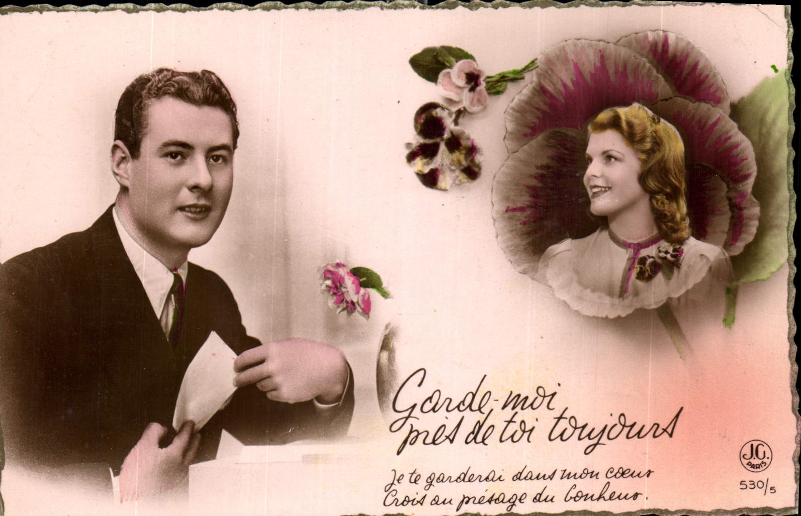 CPA Garde moi mes de toi toujours Femme