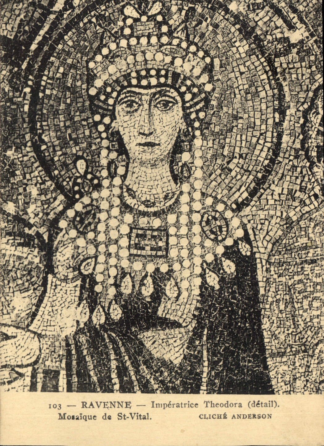 CPA Ravenne Imperatrice Theodora Mosaique de St Vital