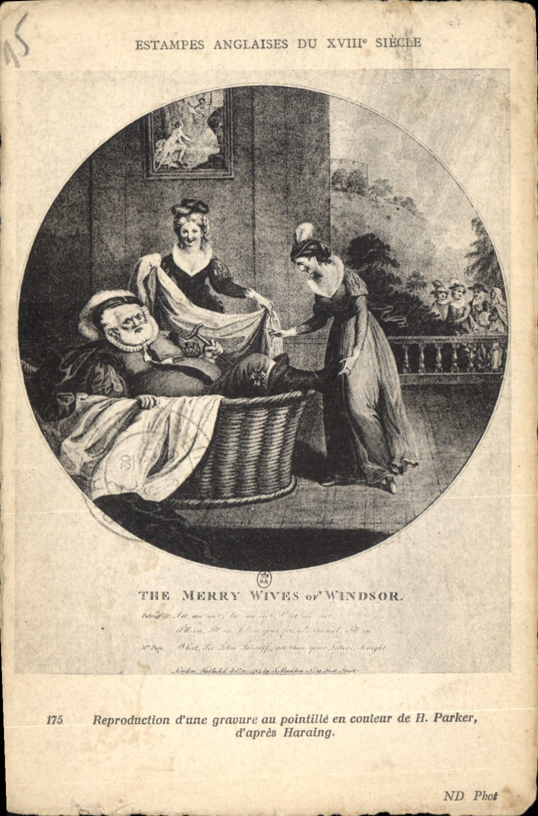 CPA Estampes Anglaises du XVIII siecle 