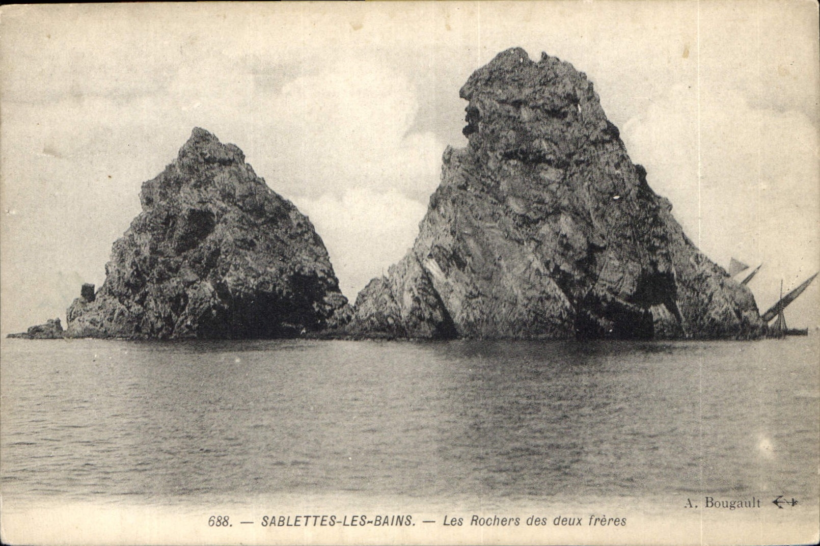 CPA Sablettes les Bains Les Rochers des deux freres 