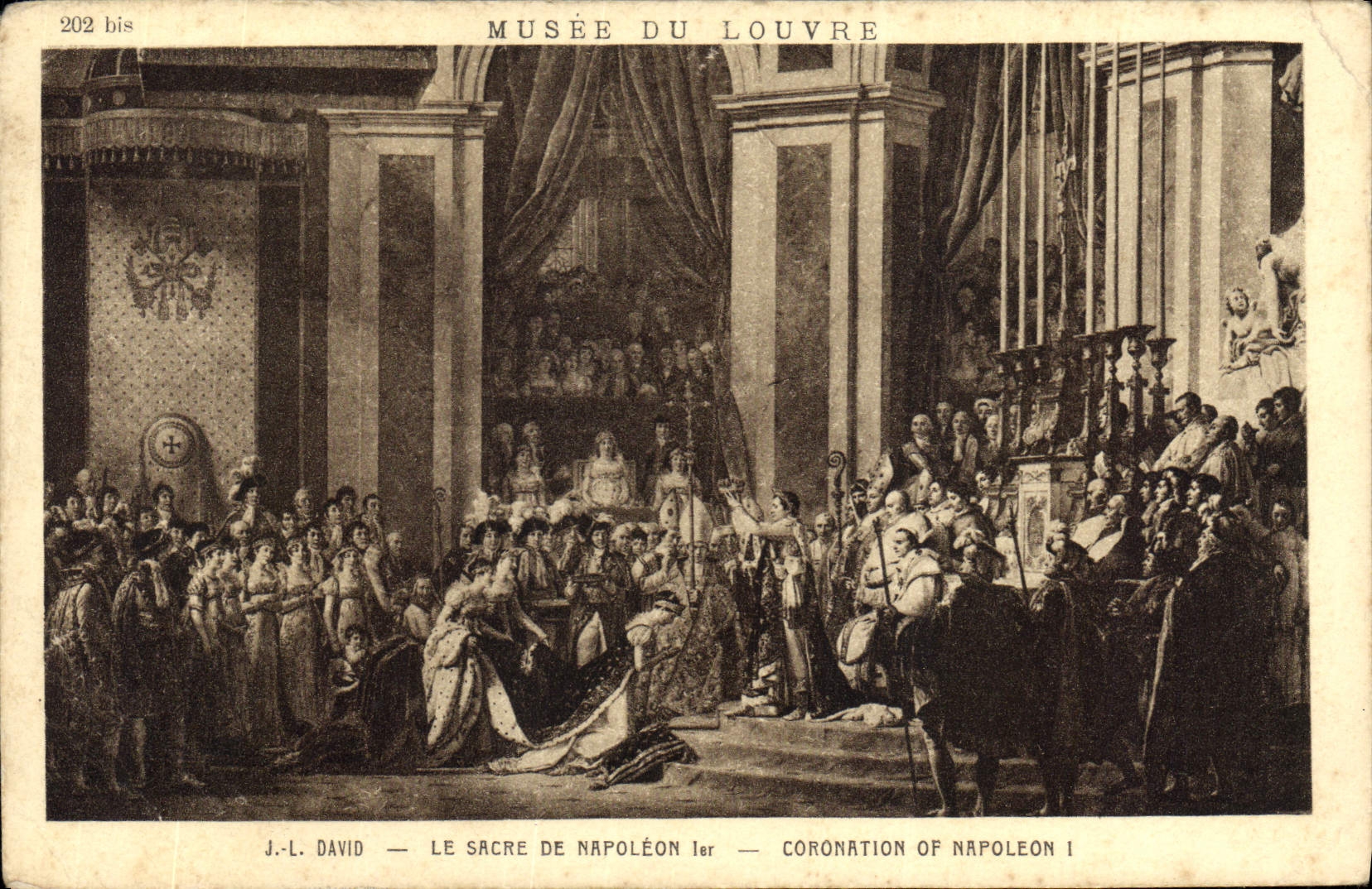 CPA Musee du Louvre Le Sacre de Napoleon 
