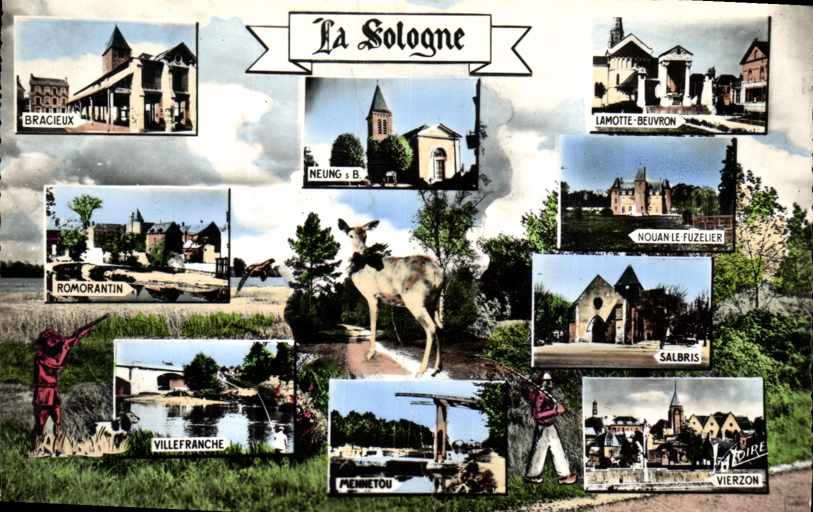 CPA La Sologne Bracieux Lamotte Beuvron Romoratin Villefranche Salbris