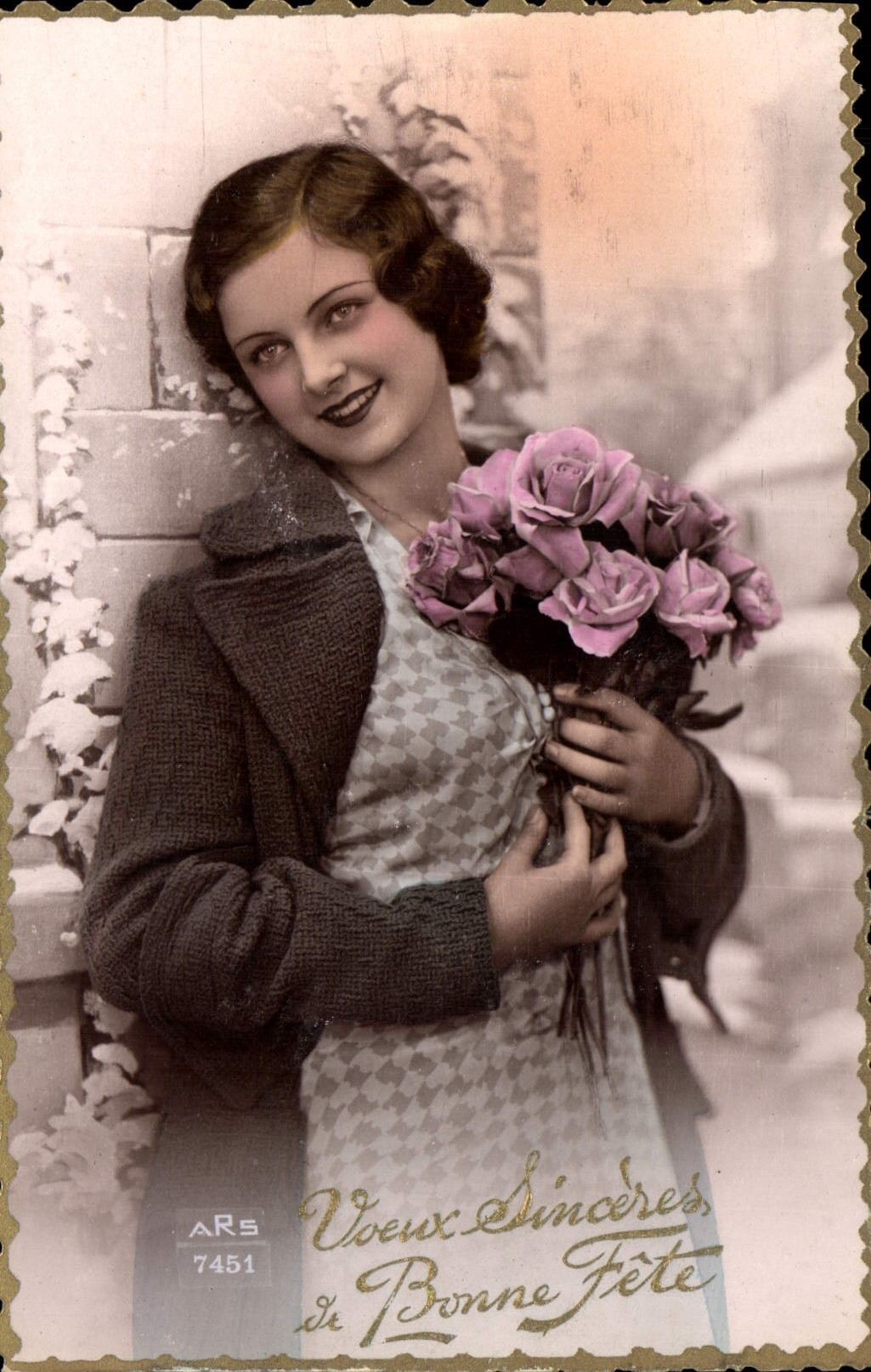 CPA Voeux Sinceres Bonne Fete Femme
