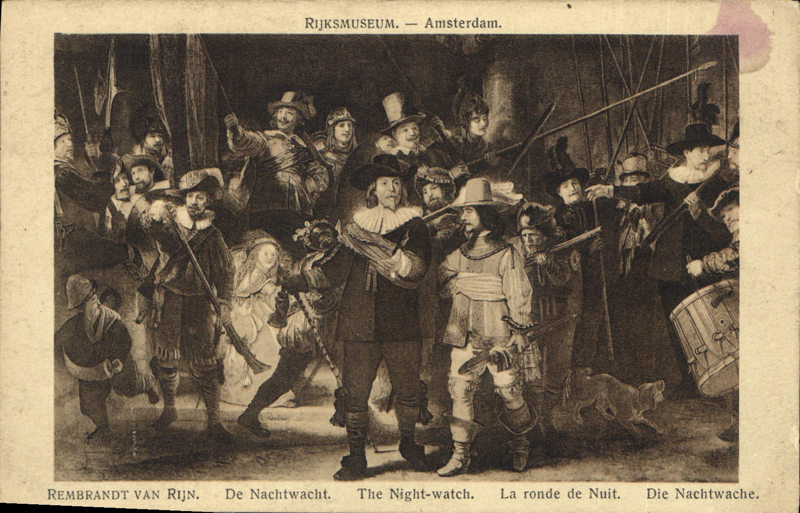 CPA Rembrandt van Rijn De Nachtwacht 