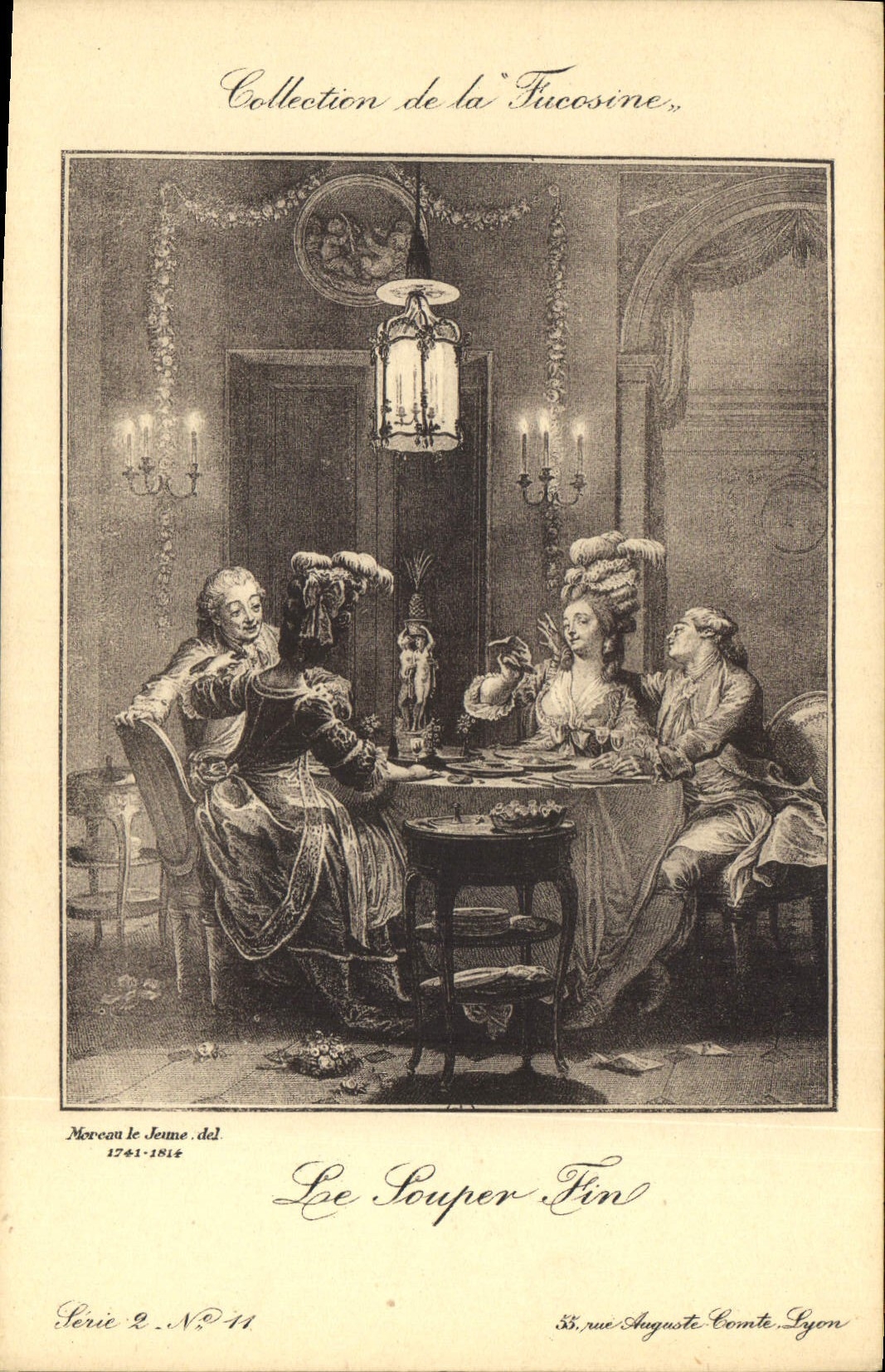 CPA Collection de la Fucosine Les Souper Fin 
