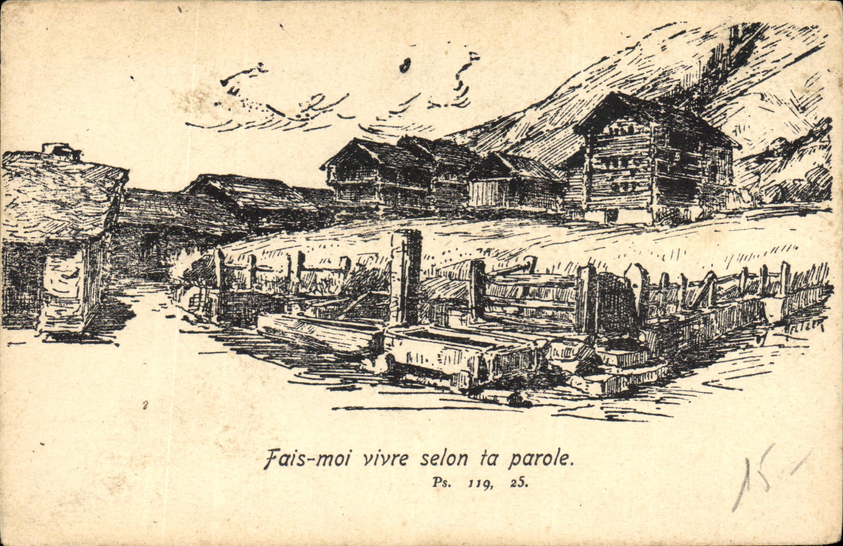 CPA Fais moi vivre selon ta parole 