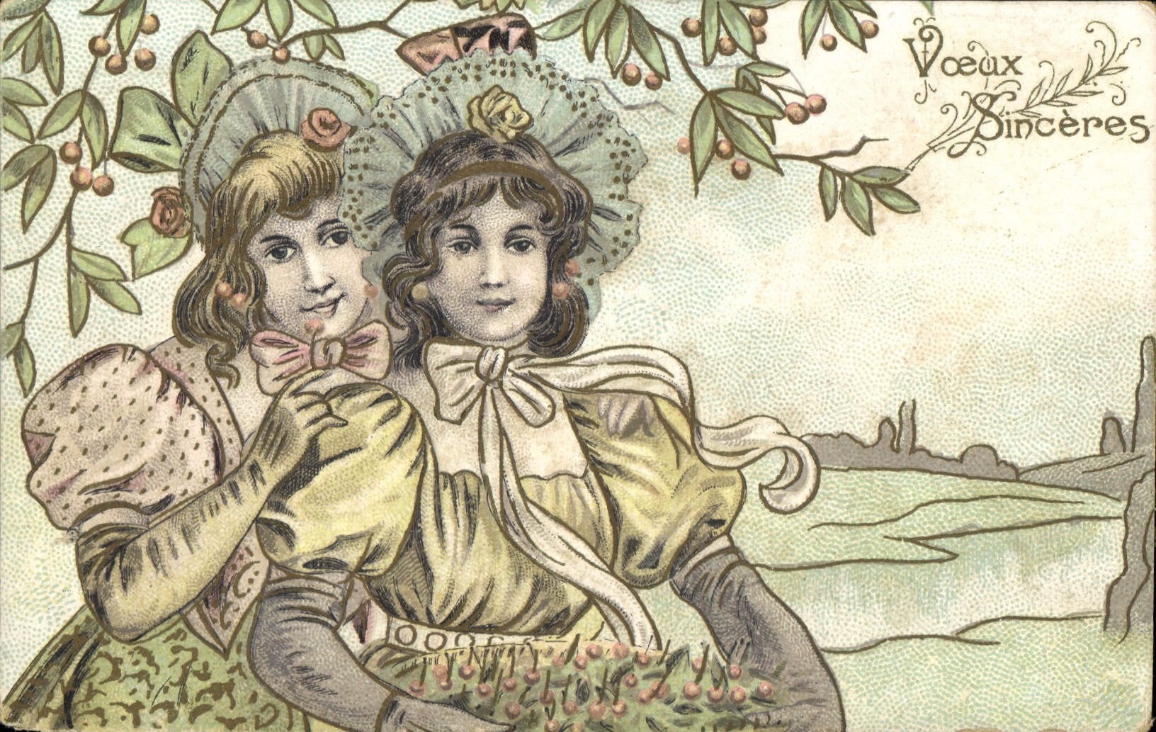 CPA Voeux Sinceres Enfants