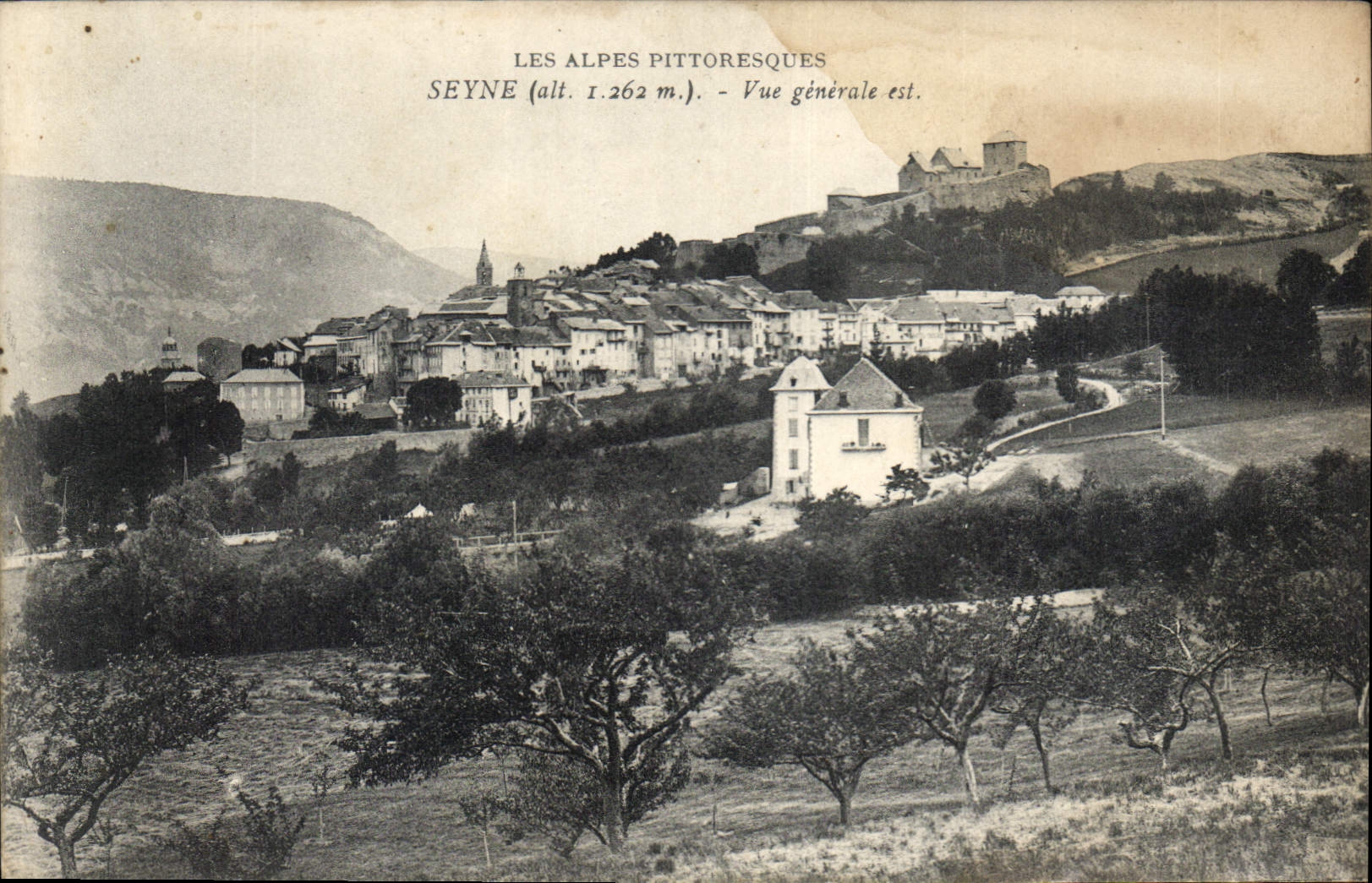 CPA Les Alpes Pitooresque seyne vue generale